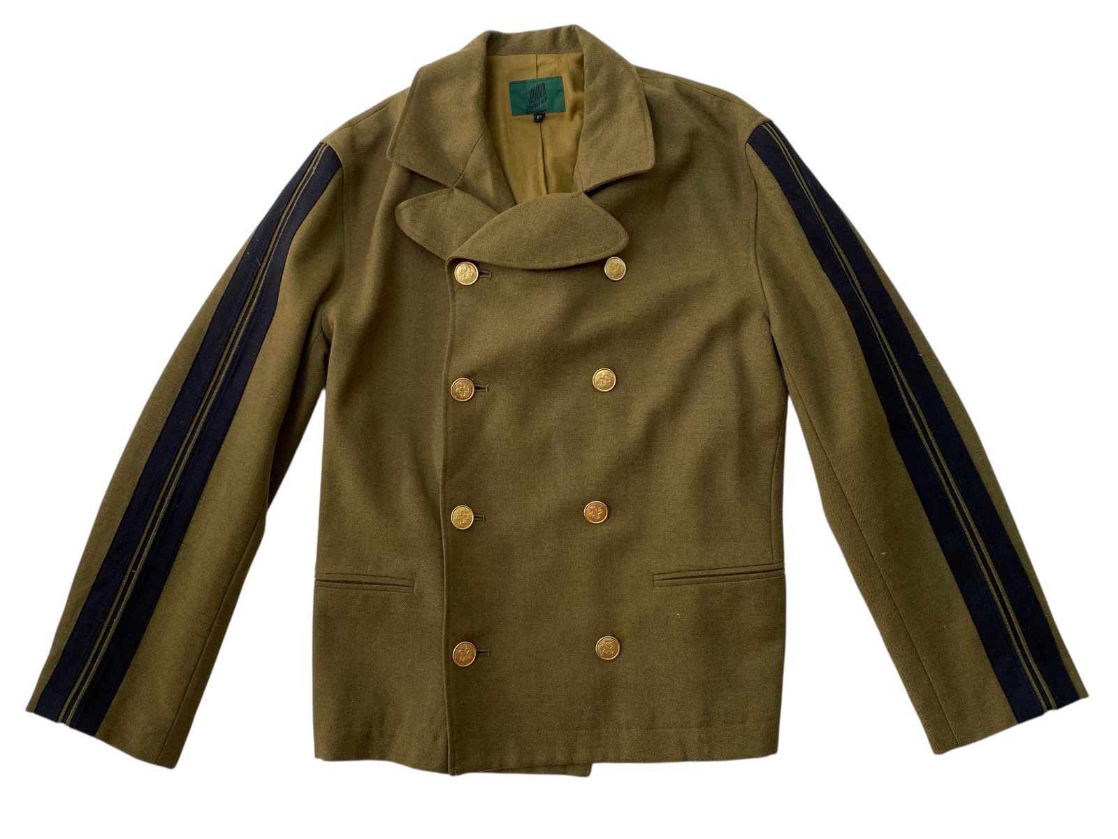 Jean Paul Gaultier Jean Paul Gaultier Archive FW89 Military Pea Coat Striped Size US M / EU 48-50 / 2 - 2 Thumbnail