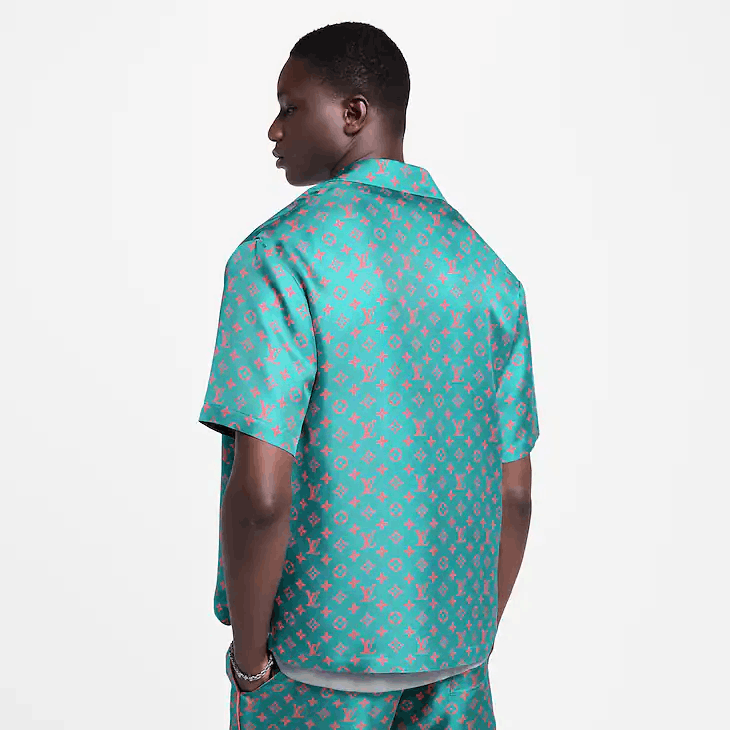 Louis Vuitton Monogram Short-Sleeved Silk Shirt Size US L / EU 52-54 / 3 - 5 Thumbnail