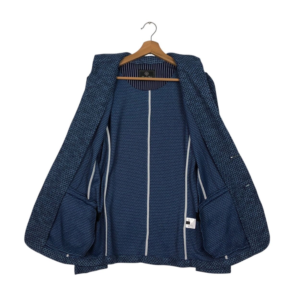 Japanese Brand Men’s Bigi Japan Knit Jacket – Textured Navy Size US M / EU 48-50 / 2 - 14 Thumbnail