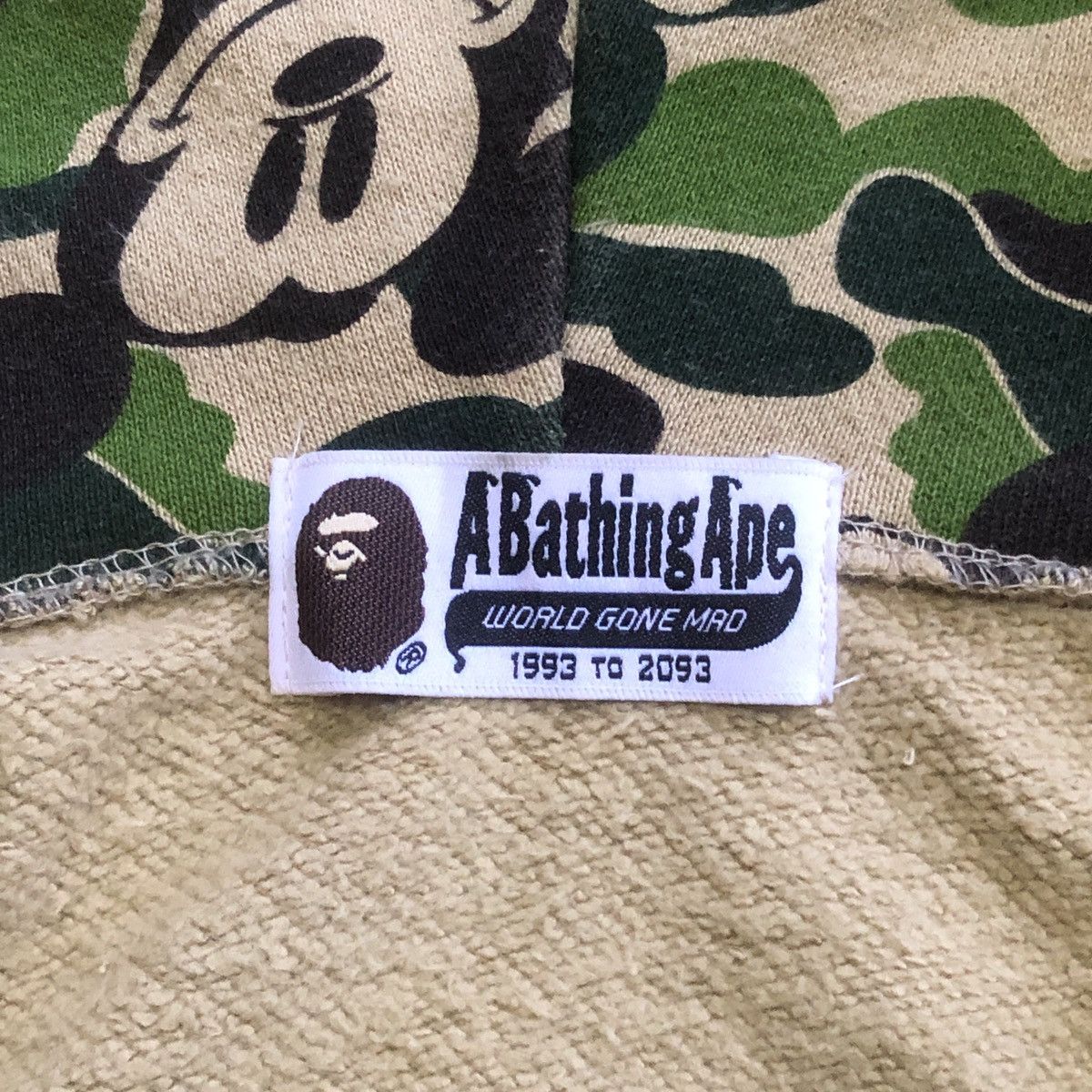 Bape Bape x Tokyo DisneySea Mickey Mouse ABC Camo Full Zip Hoodie Size L / US 10 / IT 46 - 5 Thumbnail