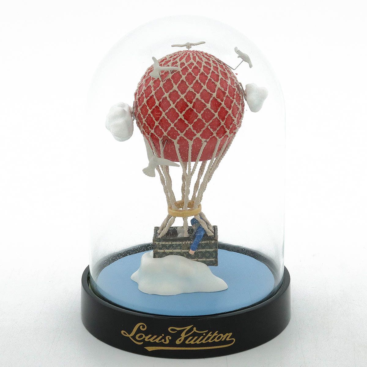 Louis Vuitton Louis Vuitton Louis Vuitton Glass Plastic Malle Aero Balloon Glass Dome Object 2013 Christmas Limited Glass Other Malle Aero Size ONE SIZE - 1 Thumbnail