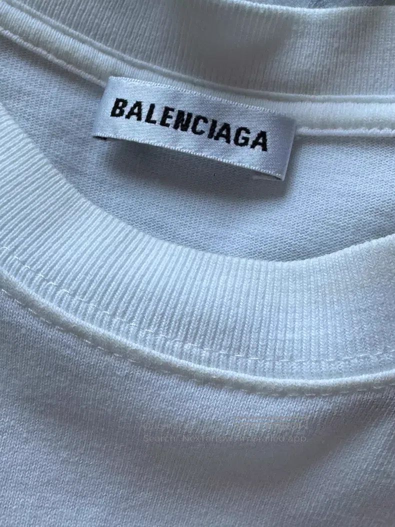 Balenciaga Balenciaga White Short-Sleeve T-Shirt Size US S / EU 44-46 / 1 - 4 Thumbnail
