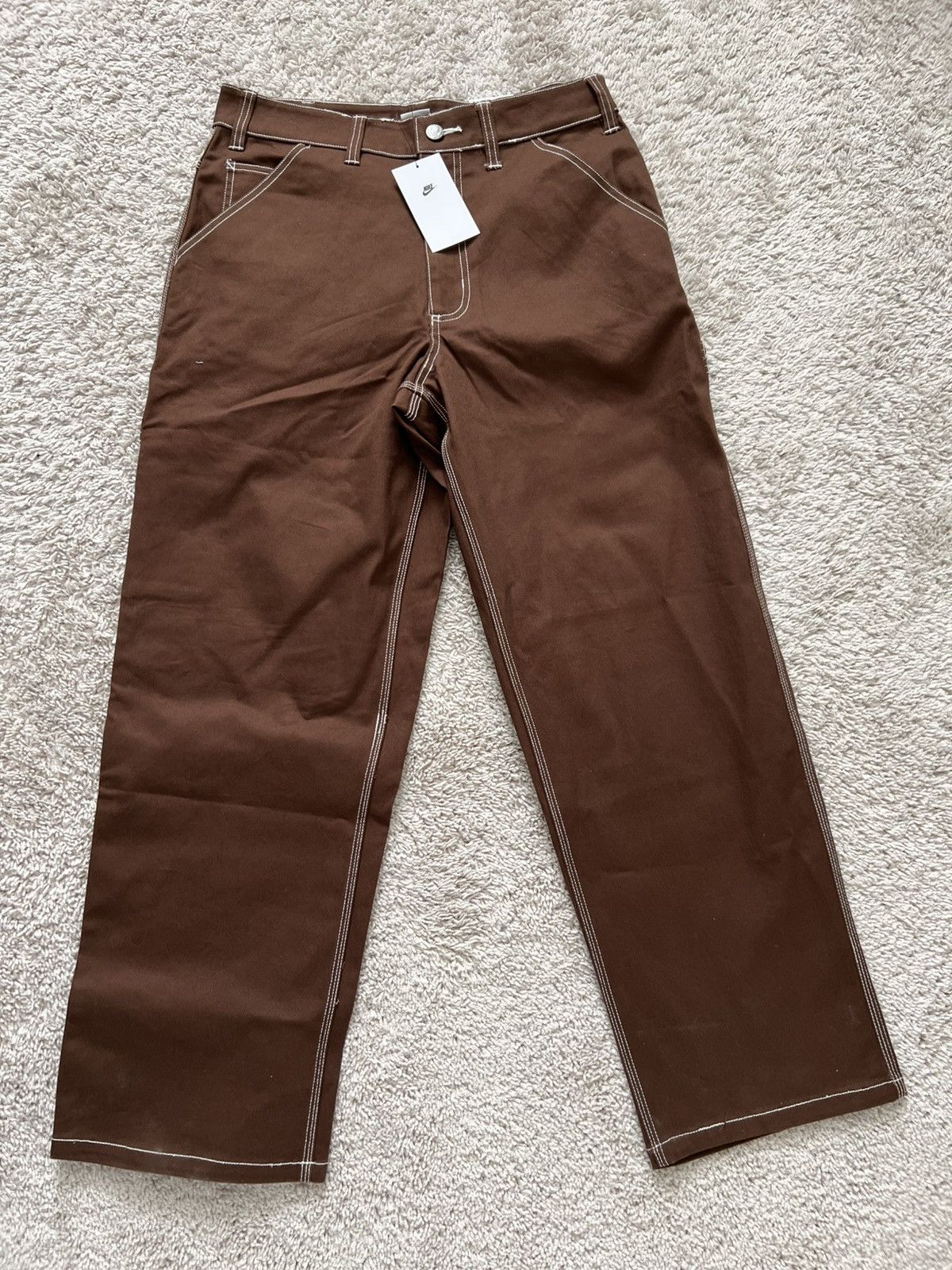 Nike Nike Life Straight Leg Carpenter Pants Cacao Wow Brown Size US 30 / EU 46 - 9 Thumbnail