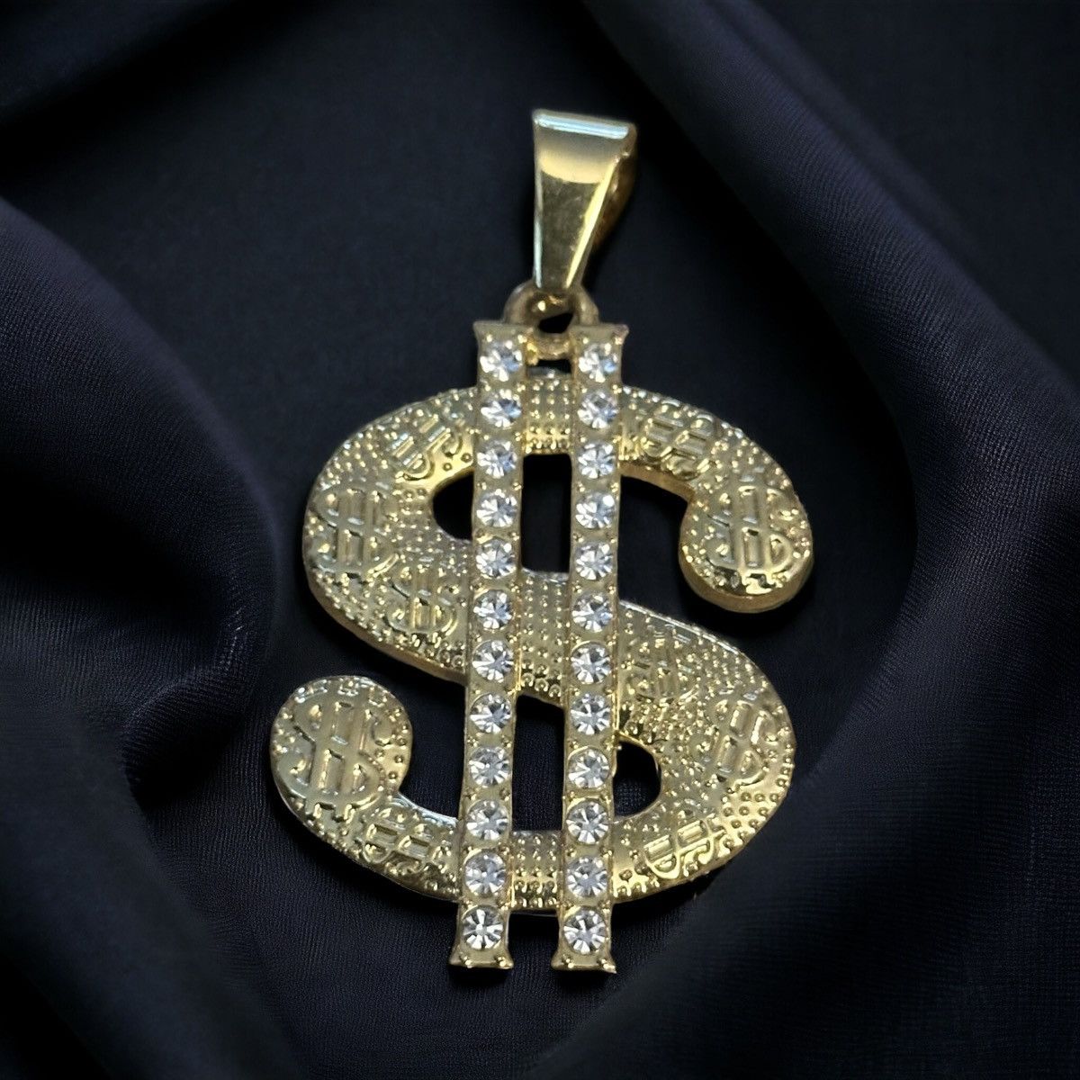 Other Hip hop rhinestone dollar sign pendant Size ONE SIZE - 1 Thumbnail