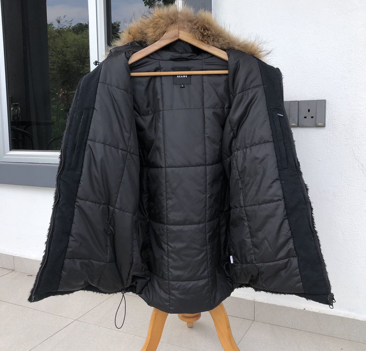 Beams Japan BEAMS Thermolite Sherpa Puffer Fur Hoodie Jacket Size US M / EU 48-50 / 2 - 4 Thumbnail