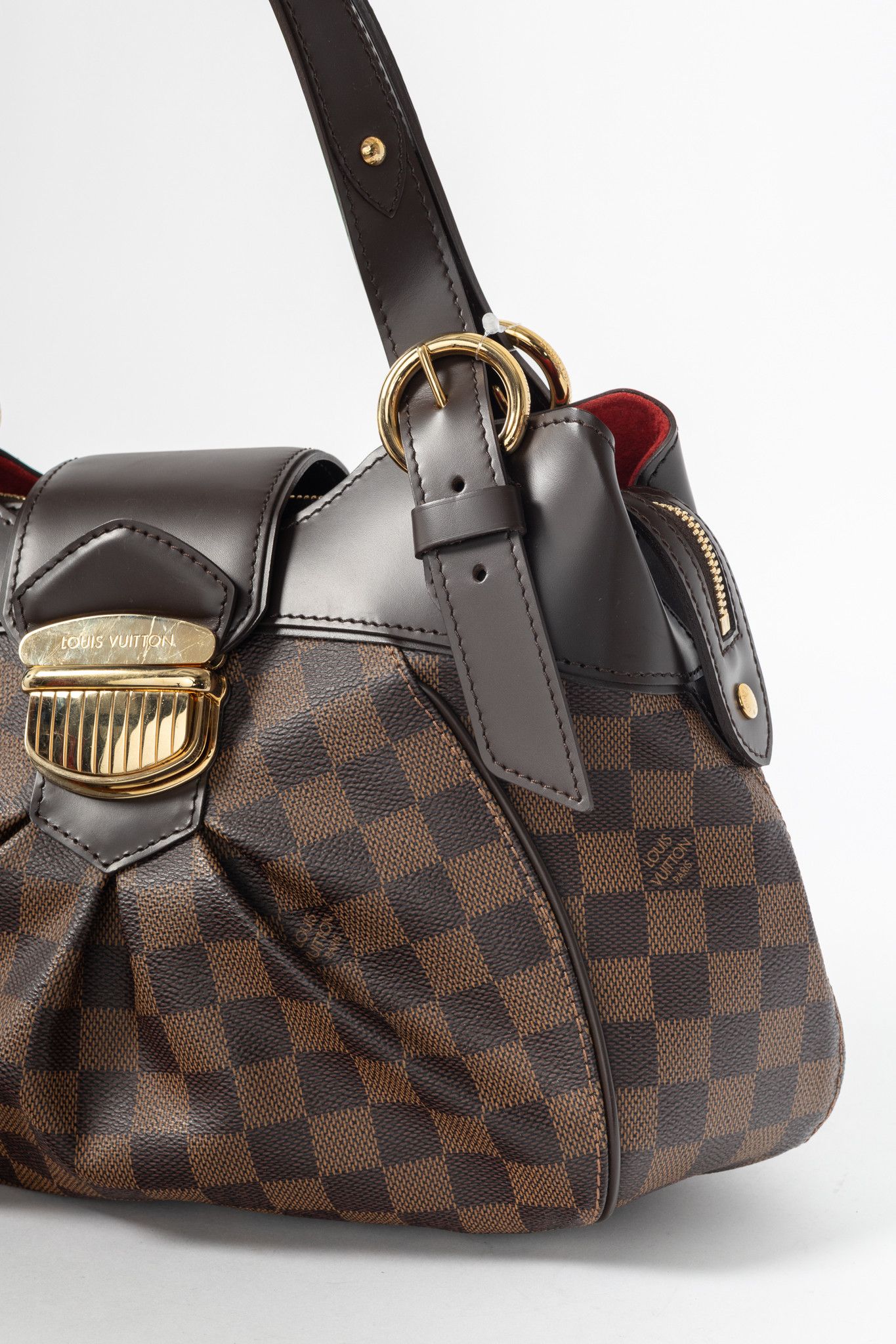 Louis Vuitton Louis Vuitton Sistina PM Damier Ebene Canvas Handbag Size ONE SIZE - 7 Thumbnail