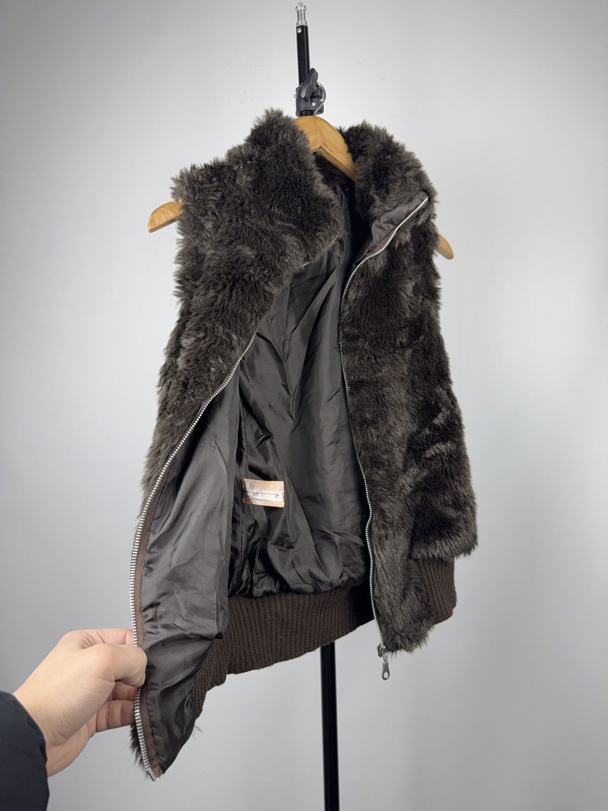 Hysteric Glamour Y2K Vintage 00s Japanese Faux fur vest Opium Avant-garde Size S / US 4 / IT 40 - 7 Thumbnail