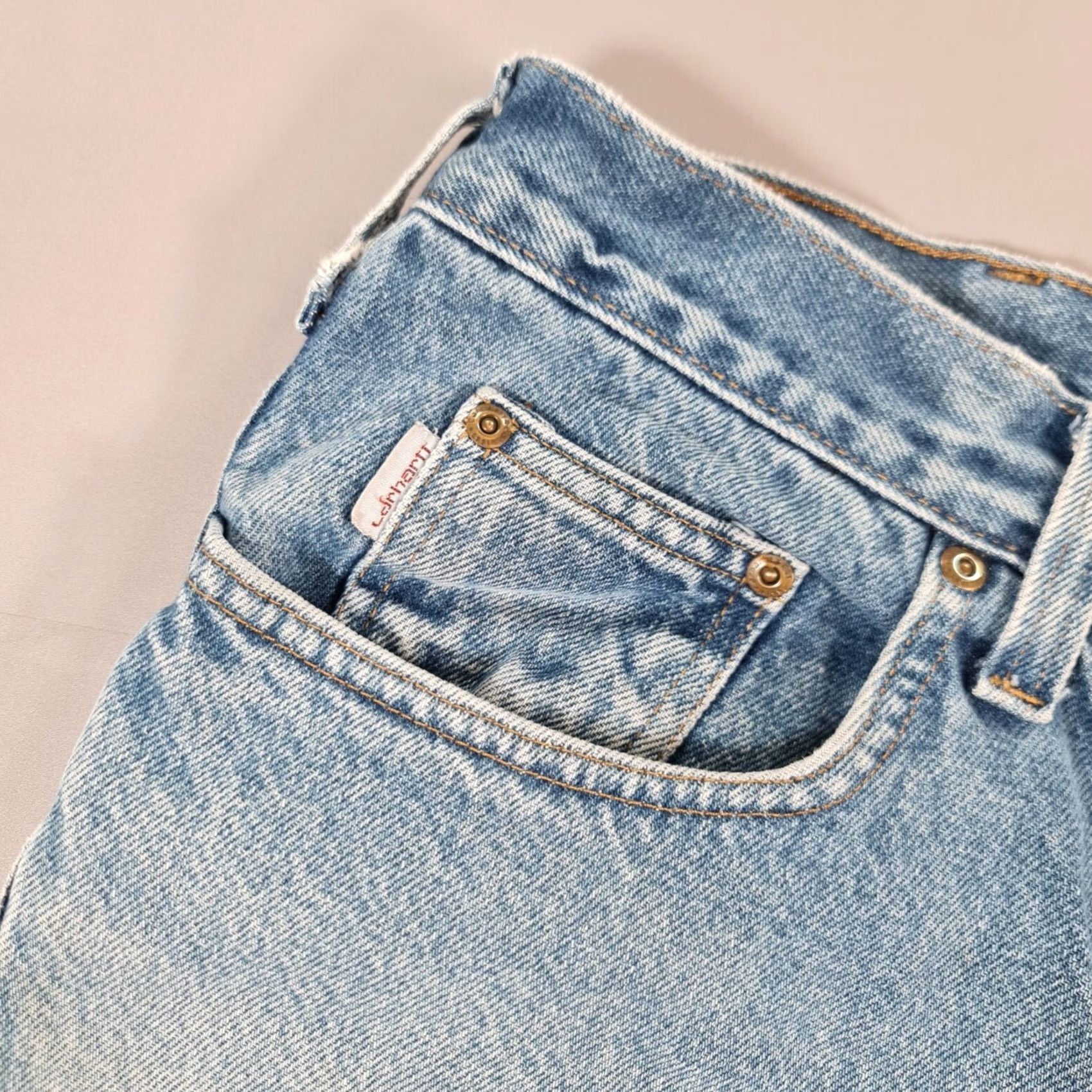 Carhartt Carhartt Jeans Blue W36 L30 Relaxed Straight Denim D480 DVB Mens Size US 36 / EU 52 - 4 Thumbnail