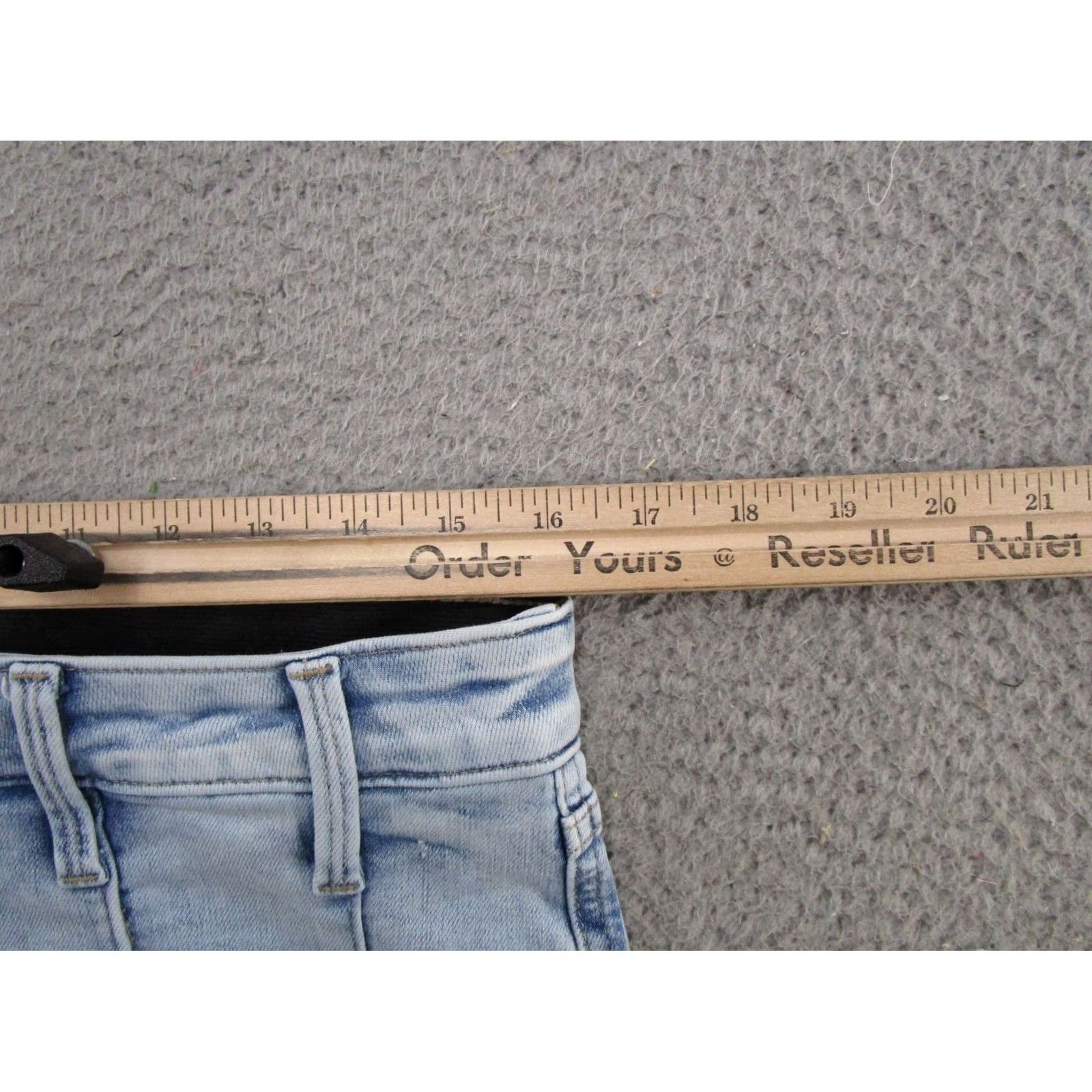 Vintage Maurices Original Fit High Rise Slim Bootcut Blue Jeans 12 Reg Women’s Denim 5-Pocket Stretch Polyester? Size 34" / US 12 / IT 48 - 6 Thumbnail