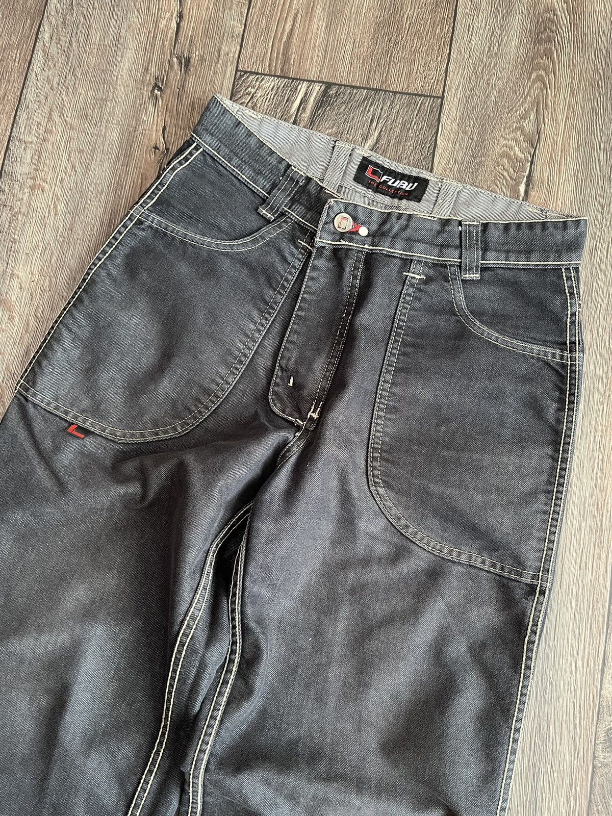 Fubu Vintage Fubu Logo Carpenter Baggy Reversible Denim Jeans Size US 30 / EU 46 - 5 Thumbnail