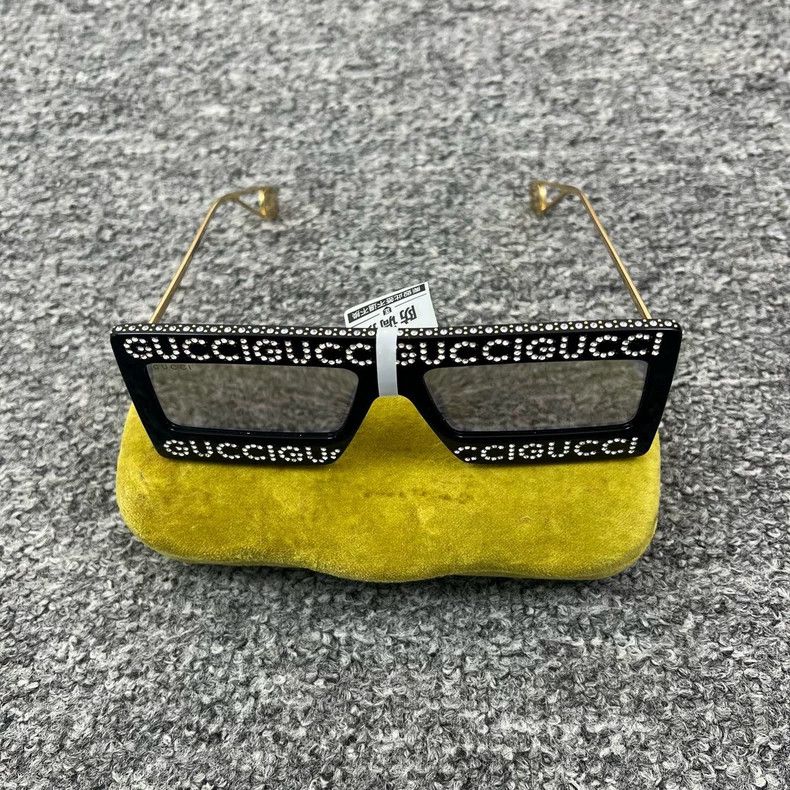 Gucci Gucci Rhinestone Logo Sunglasses- DMC | Grailed