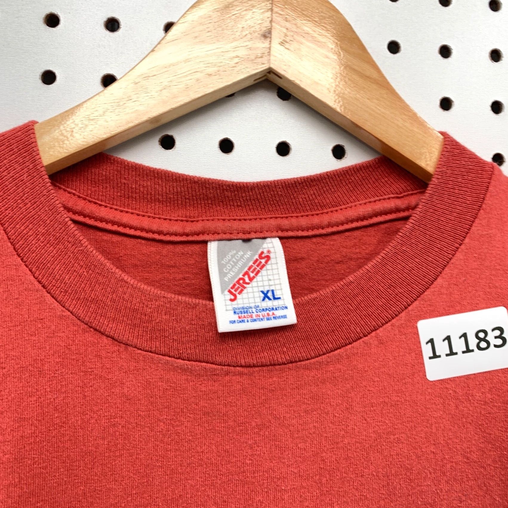 Jerzees VINTAGE Single Stitch Shirt Extra Large Mens Red 90s Columbia Olympia Fields Shirt T-Shirt 90s Mens Red Size US XL / EU 56 / 4 - 6 Thumbnail