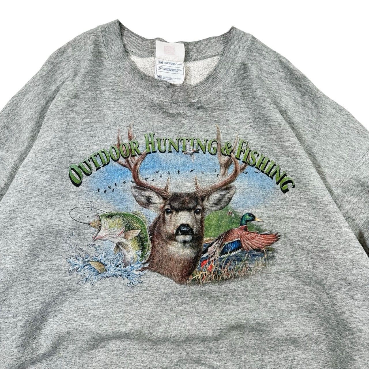 Vintage Vintage 90s Outdoor Hunting & Fishing Big Nature Print Size US XXL / EU 58 / 5 - 2 Thumbnail