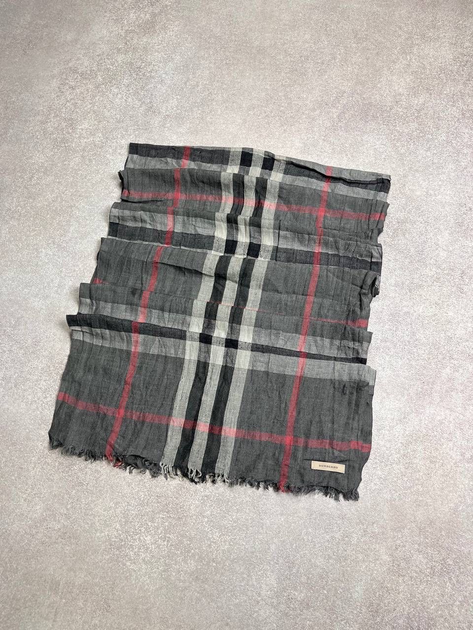 Burberry × Vintage VINTAGE BURBERRY NOVA CHECK GRAY SCARF RARE OS Size ONE SIZE - 4 Thumbnail