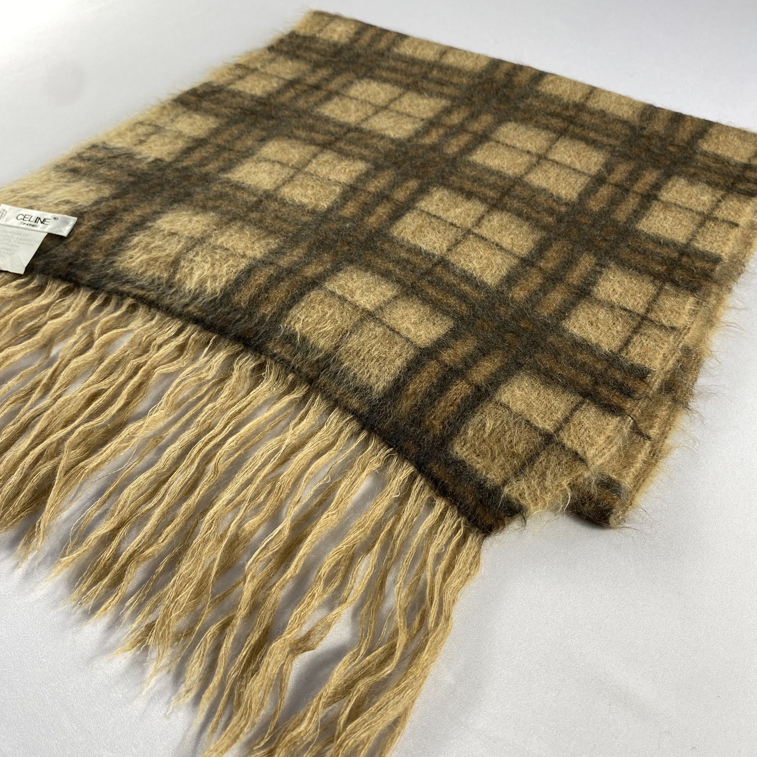 Celine Vintage Celine Scarf Neck Wrap Wool Muffler Size ONE SIZE - 3 Thumbnail