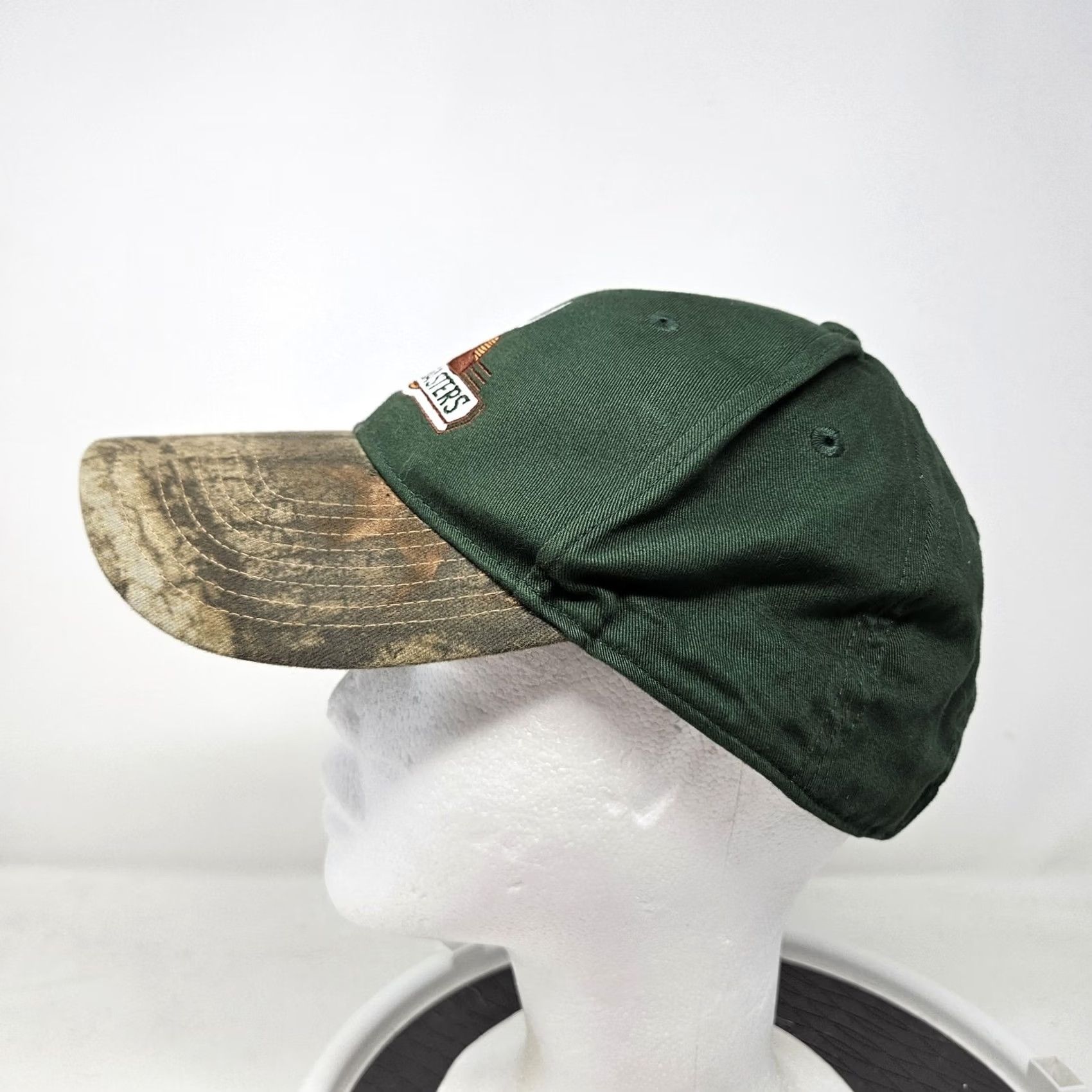 Vintage Buckmasters Hat Cap Strap Back Green Camo Embroidered Deer Hunting Outdoors Mens Cap One Size Adjustable Camouflage Hunting Outdoor Buckmasters Mens Size ONE SIZE - 5 Thumbnail
