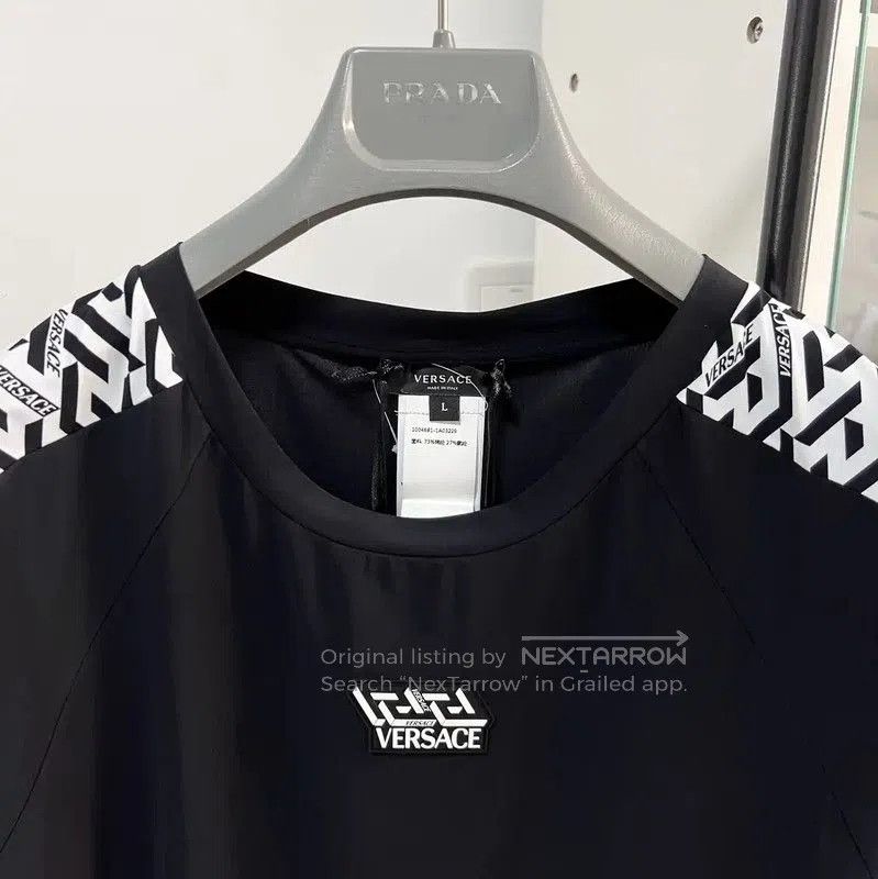 Versace Versace Black Summer Short Sleeve T-Shirt . Size US L / EU 52-54 / 3 - 2 Thumbnail