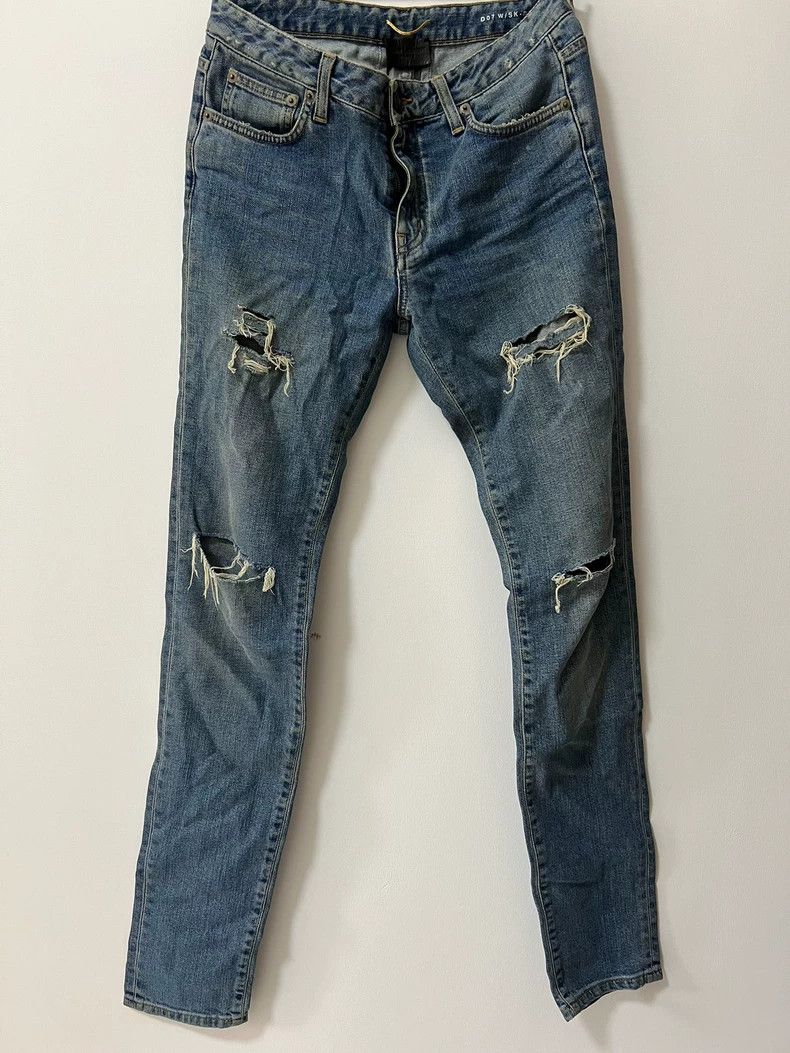 Saint Laurent Paris Saint Laurent Distressed Denim Jeans - dmc Size US 28 / EU 44 - 1 Thumbnail