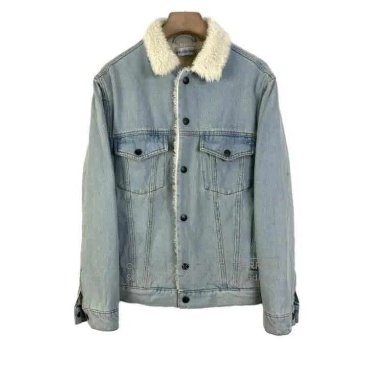 Balenciaga Balenciaga Sherpa Lined Denim Jacket. Size US S / EU 44-46 / 1 - 1 Thumbnail