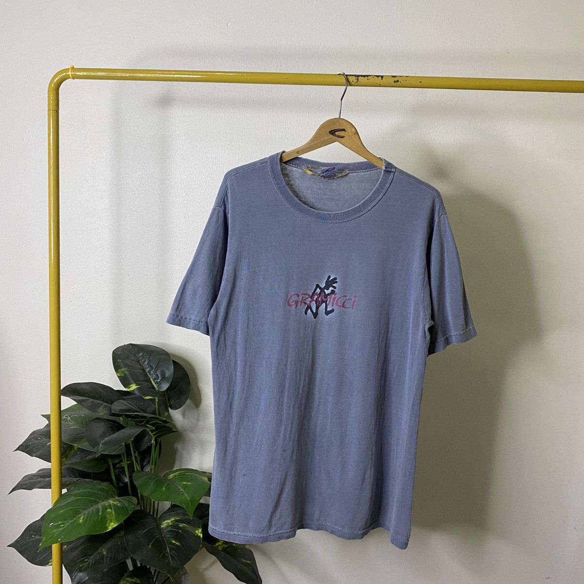 Gramicci Vintage 1990s Gramicci Washed Blue T Shirt Size US L / EU 52-54 / 3 - 1 Thumbnail