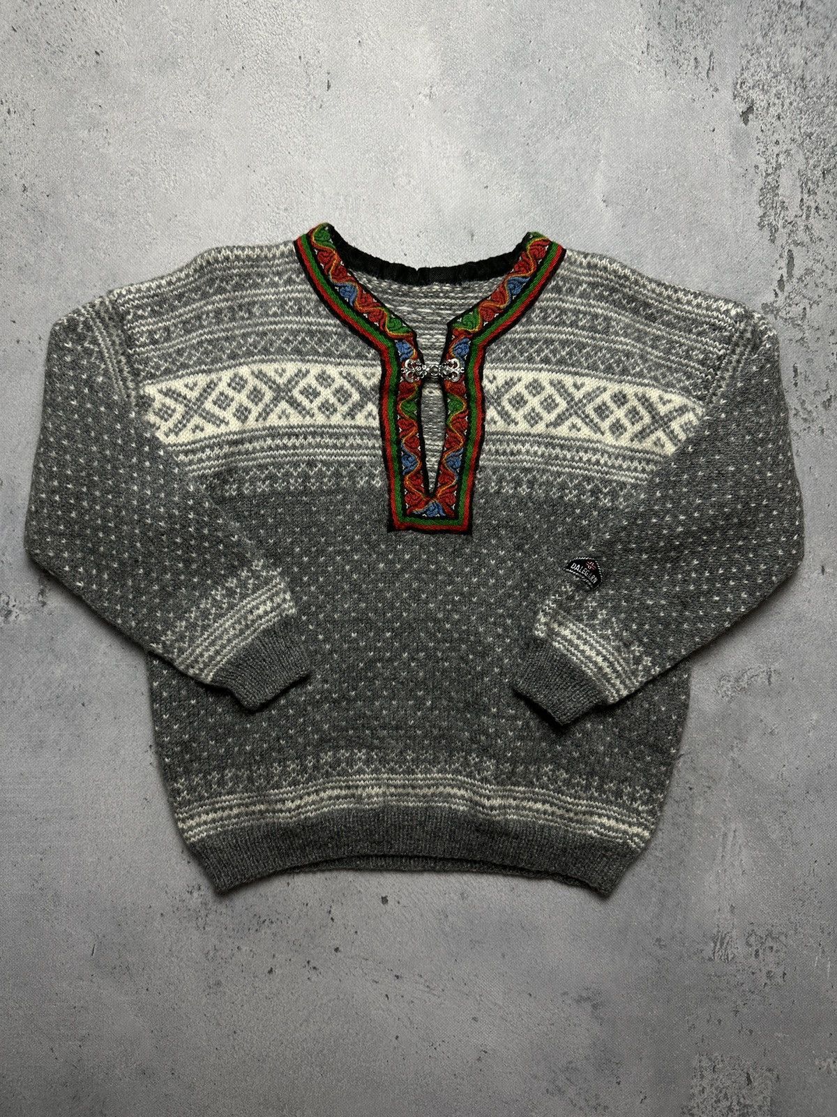 Dale Of Norway Norwegian wool Dale Garn Pure New Wool Cardigan Knit Vintag Size M / US 6-8 / IT 42-44 - 1 Thumbnail