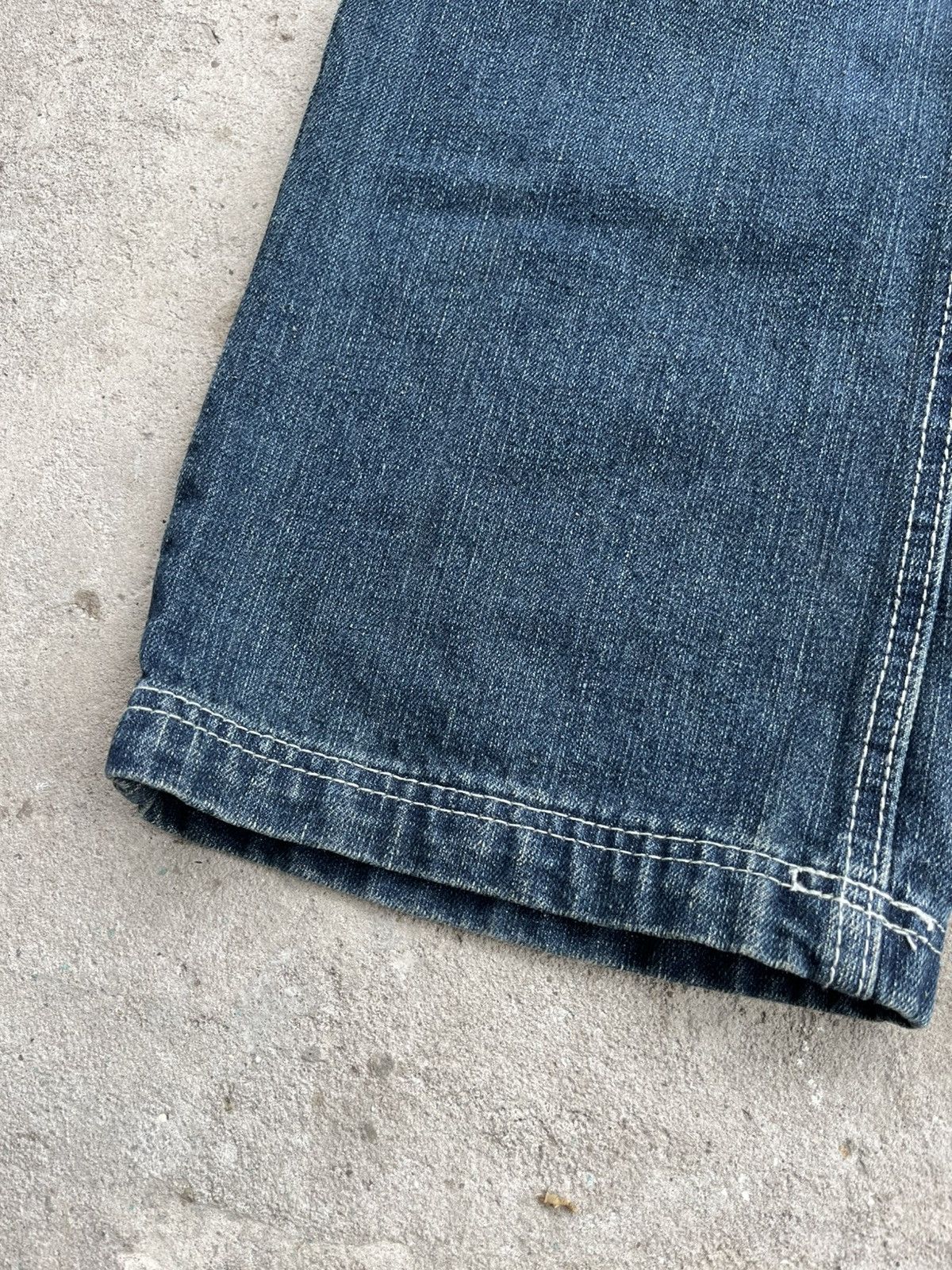 20471120 × If Six Was Nine × Le Grande Bleu (L.G.B.) Vintage Faded Distressed Denim Jeans like Junya Watanabe Y2K Size US 32 / EU 48 - 9 Thumbnail