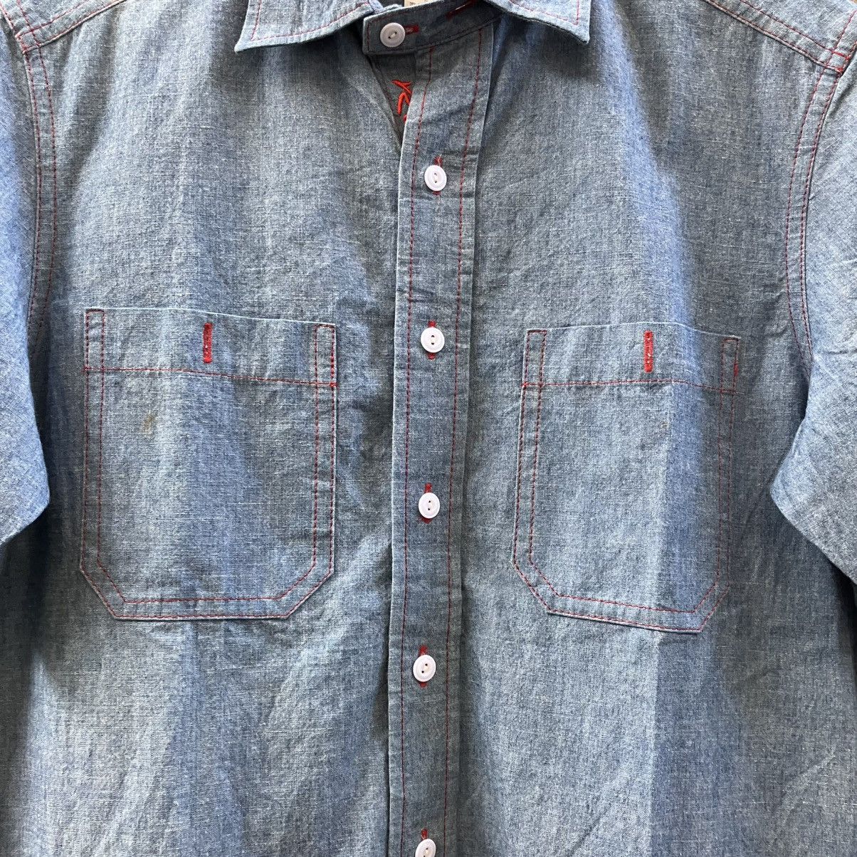 Futura Futura Laboratories ‘You never cool’ chambray shirt Size US M / EU 48-50 / 2 - 3 Thumbnail