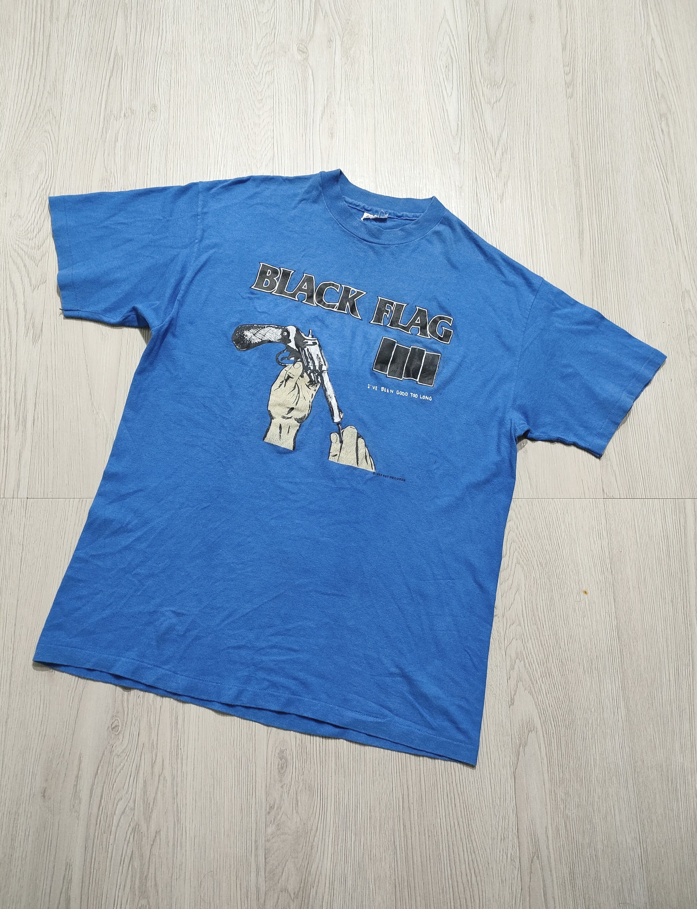 Band Tees 80s BLACK FLAG "86 TOUR IN MY HEAD" Vintage Tee Size US L / EU 52-54 / 3 - 12 Thumbnail