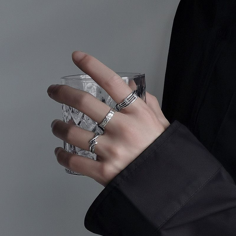 Jewelry New Trend Jewelry Rings Open Size Chrome Ring (Size 7-13) Size ONE SIZE - 3 Thumbnail