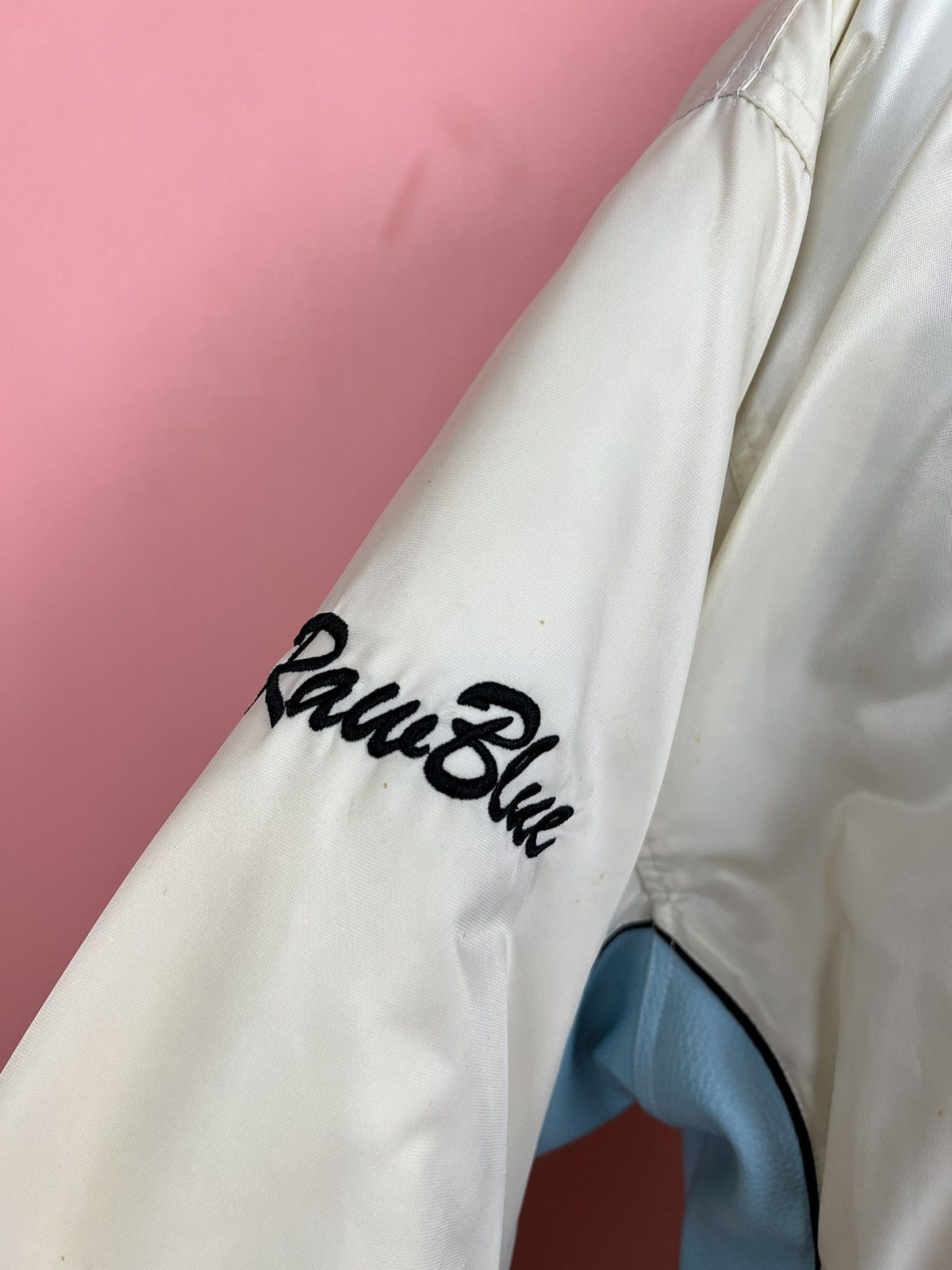 Vintage Raw blue bomber vintage rare jacket hype Size US XL / EU 56 / 4 - 3 Thumbnail