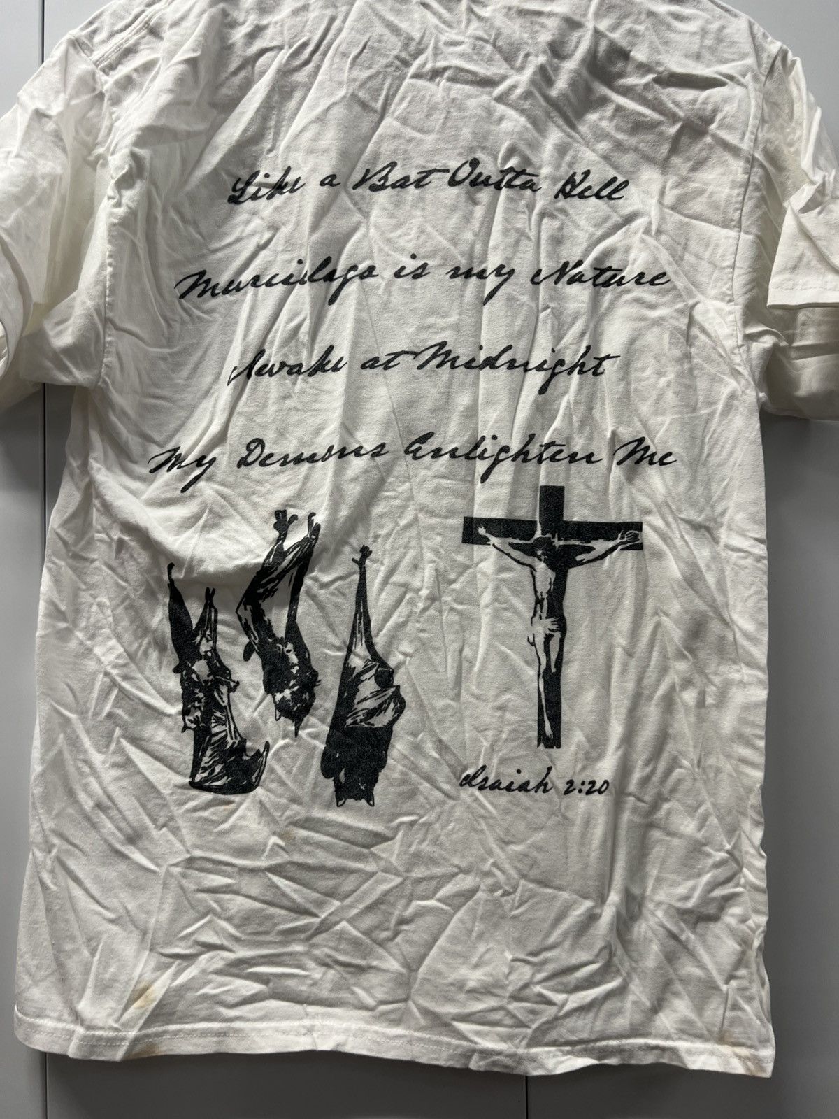 Vintage Late Y2K 2000's VTG Vintage Isaiah 2:20 Goth Retro Emo Shirt Size US M / EU 48-50 / 2 - 3 Thumbnail