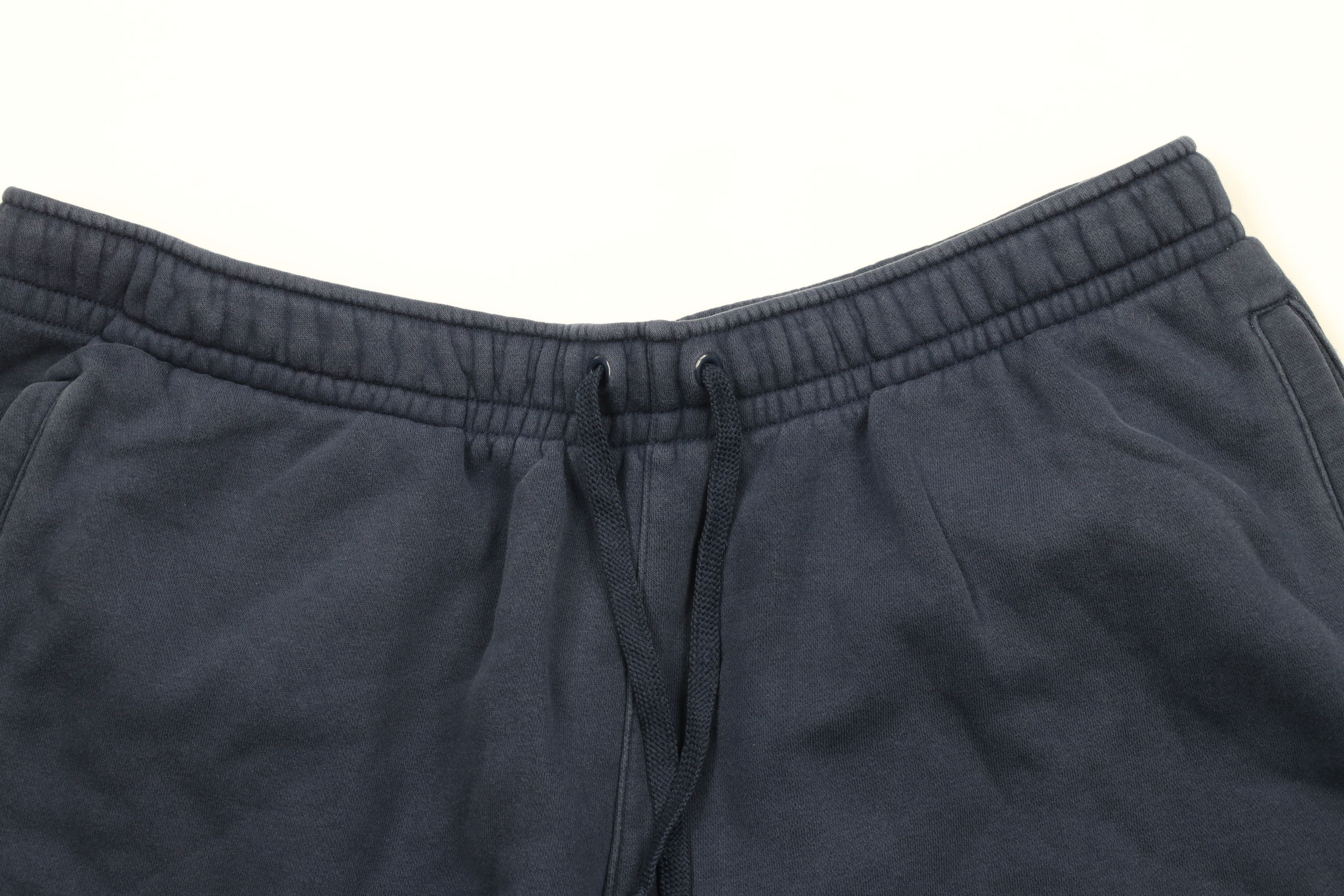 Nike × Vintage Vintage Nike Travis Scott Big Swoosh Sweatpants Shorts Blue Size US 38 / EU 54 - 2 Thumbnail
