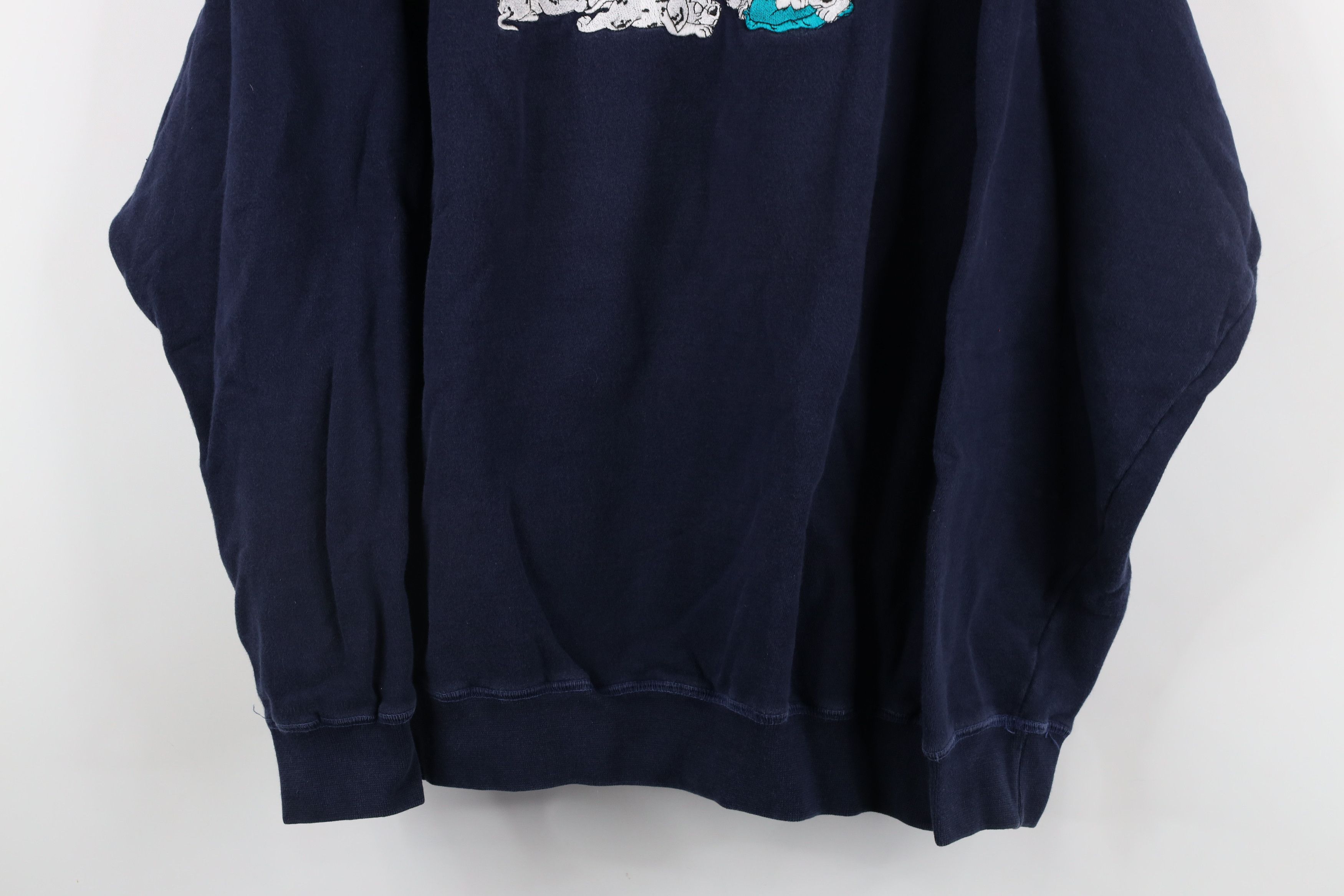 Disney × Vintage Vintage 90s Disney Dalmatians Half Zip Pullover Sweatshirt Size L / US 10 / IT 46 - 3 Thumbnail