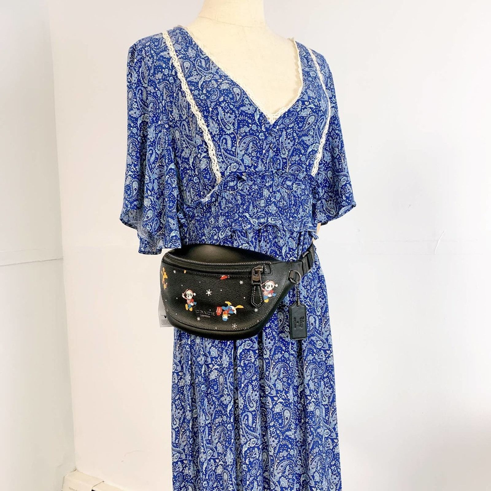 Coach Coach CL964 Disney X Coach Warren Mini Belt Bag IN Black Size ONE SIZE - 2 Thumbnail