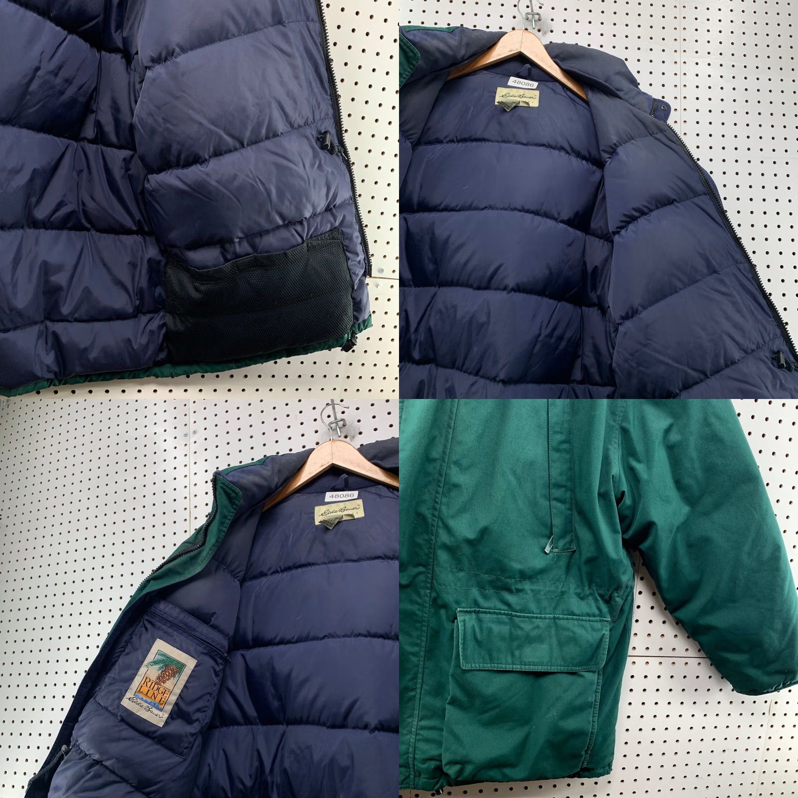 Eddie Bauer VINTAGE Eddie Bauer Parka Down Jacket Mens Large Green Ridgeline Hooded Puffer Size US L / EU 52-54 / 3 - 10 Thumbnail