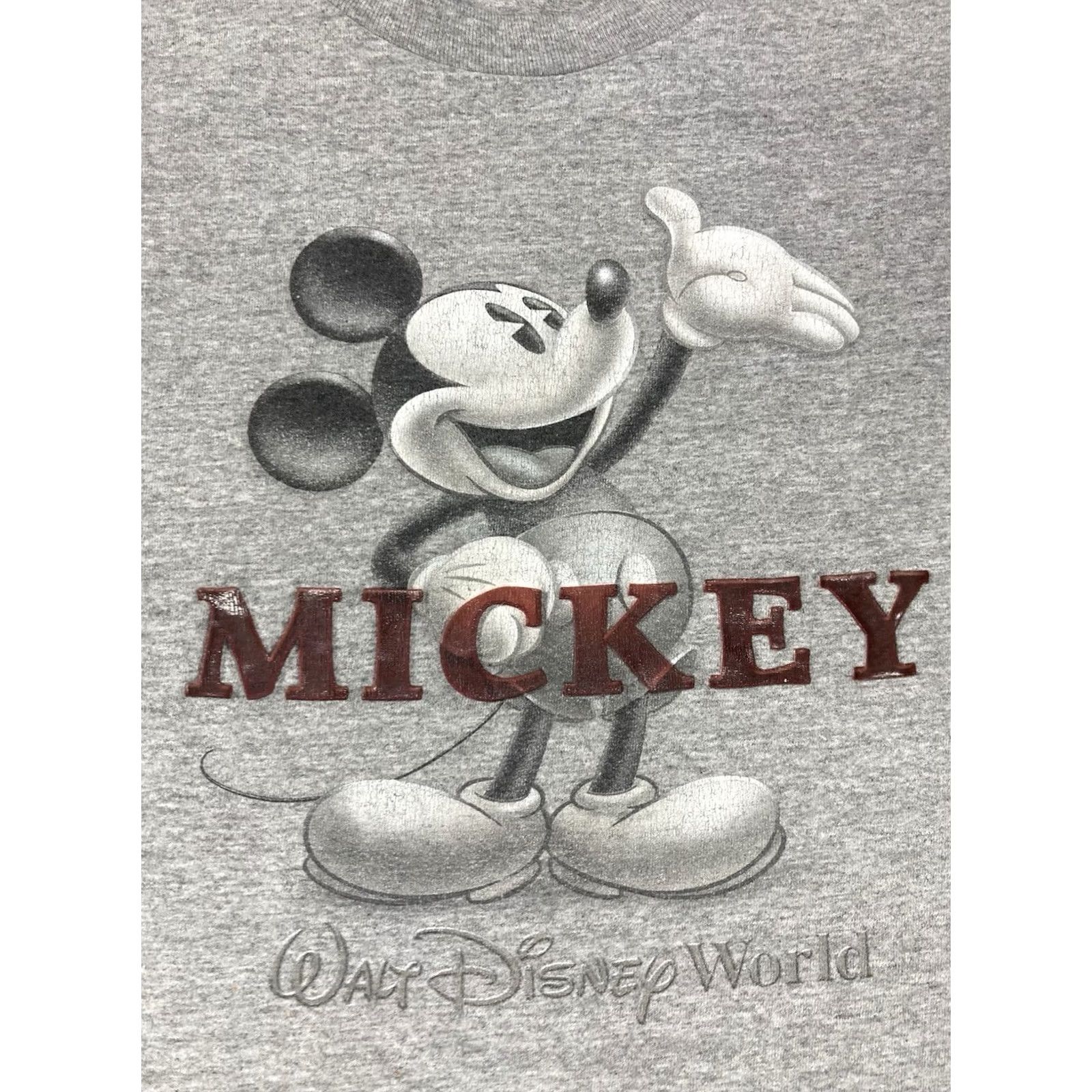Disney VINTAGE Disney Mickey Mouse Graphic T-shirt Men Large Gray Crew Neck Short Sleeve Shirt Size US L / EU 52-54 / 3 - 2 Thumbnail