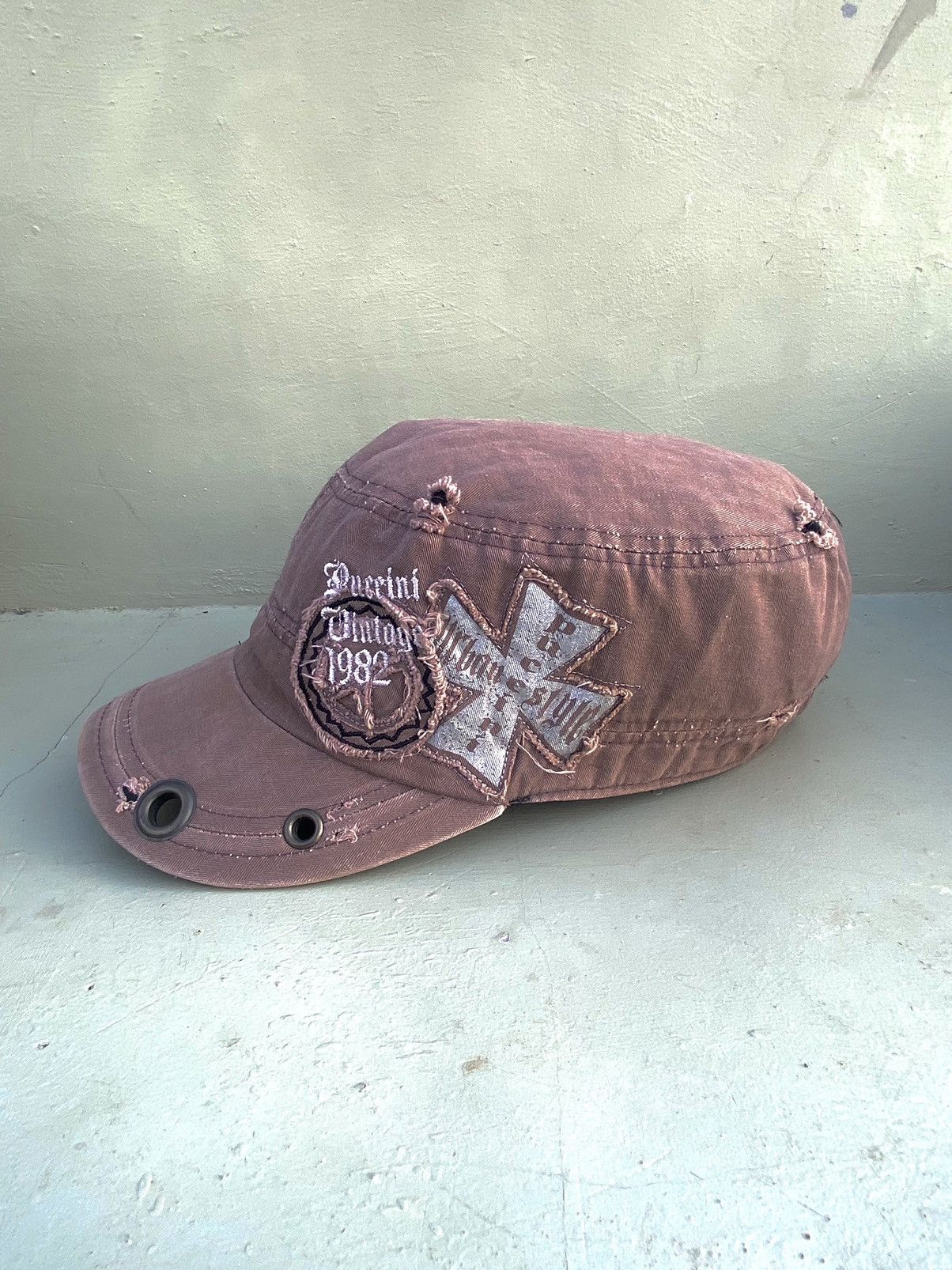 If Six Was Nine 2000s A.KURTZ puccini urban style ditsetressed patrol hat Size ONE SIZE - 1 Thumbnail
