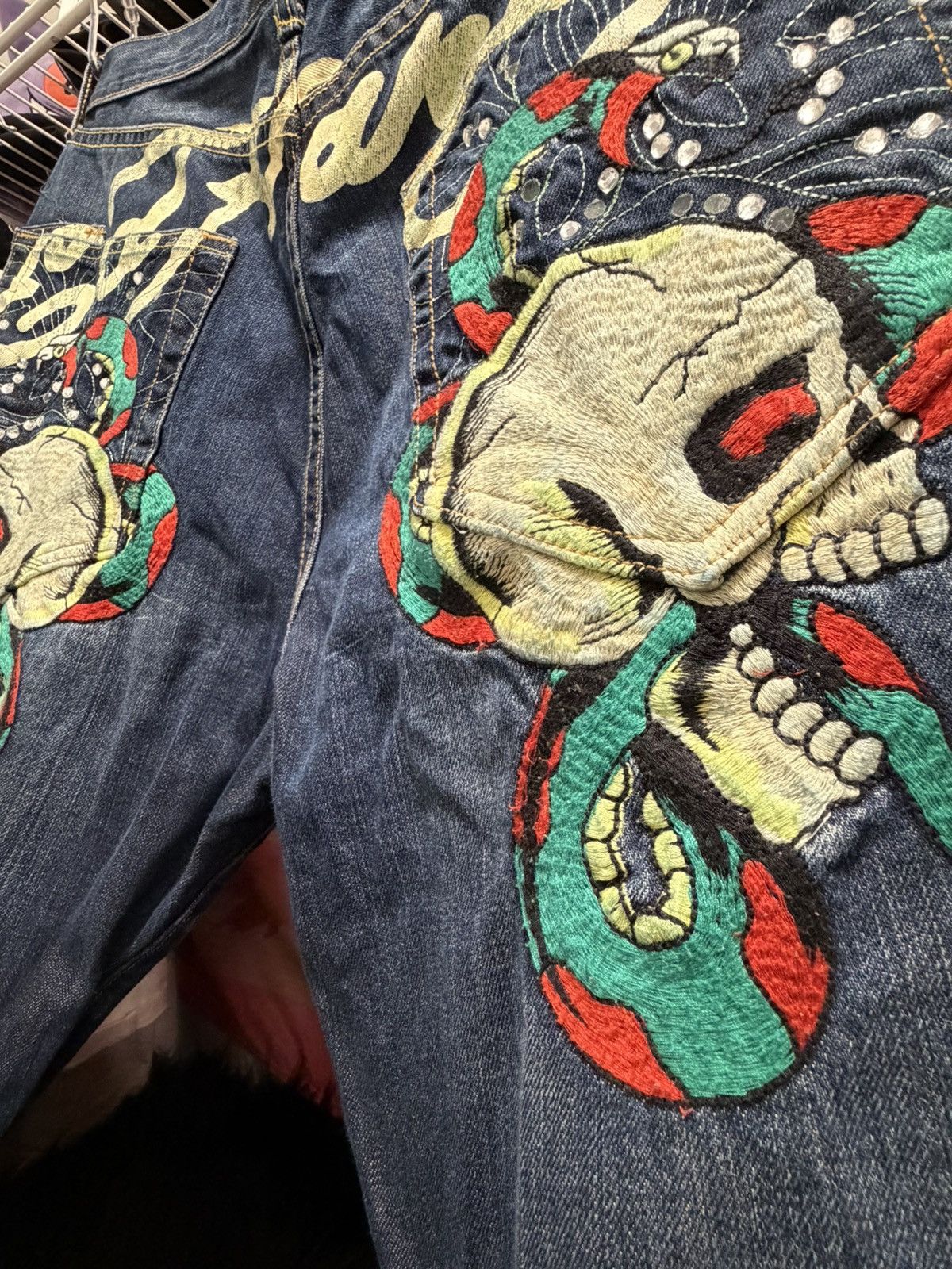 Ed Hardy Ed Hardy Snake Skull Jeans Size US 36 / EU 52 - 2 Thumbnail