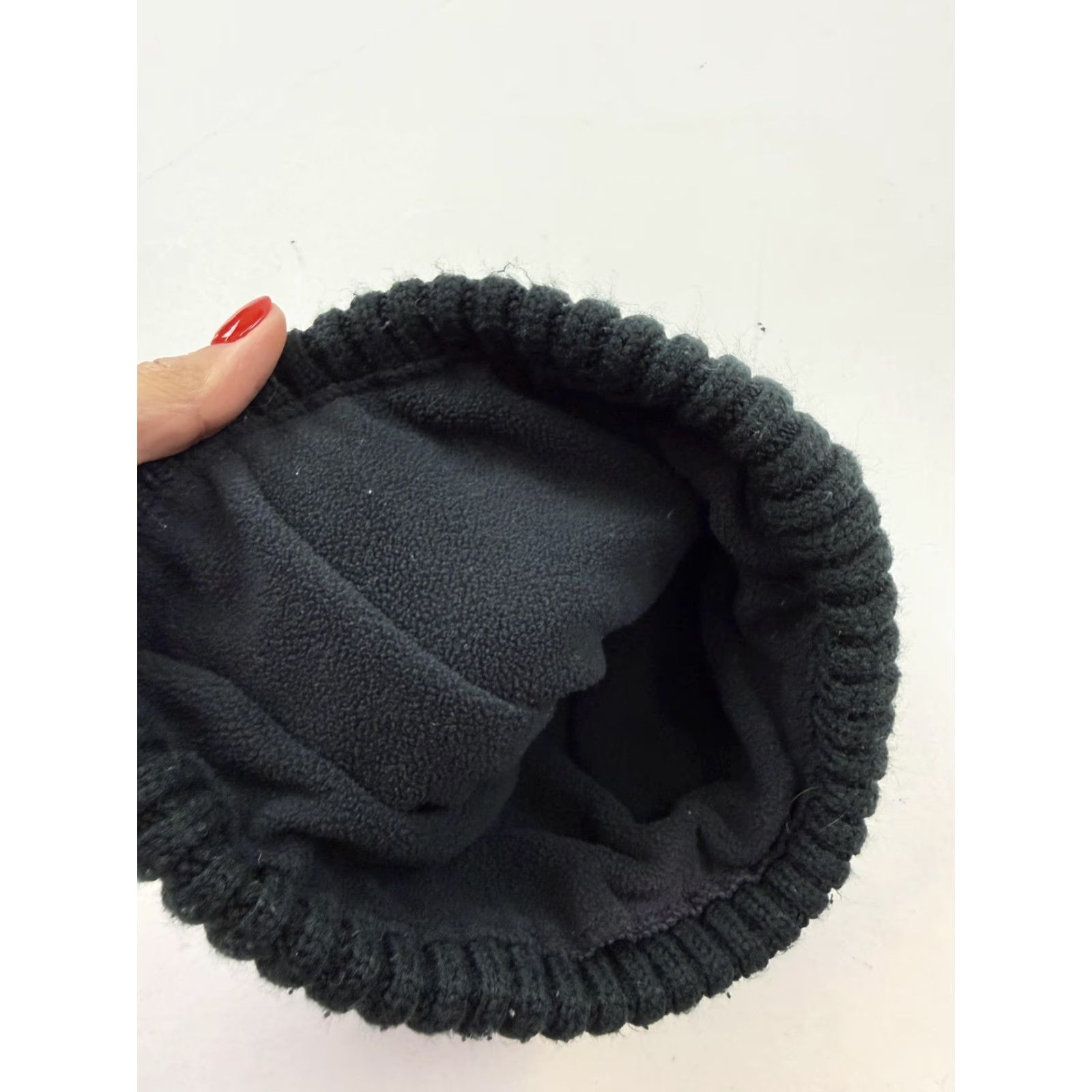 Vintage Columbia Beanie Hat Unisex Adults One Size Black Knit Cuffed Lined Winter Thermal Fleece Size ONE SIZE - 3 Thumbnail