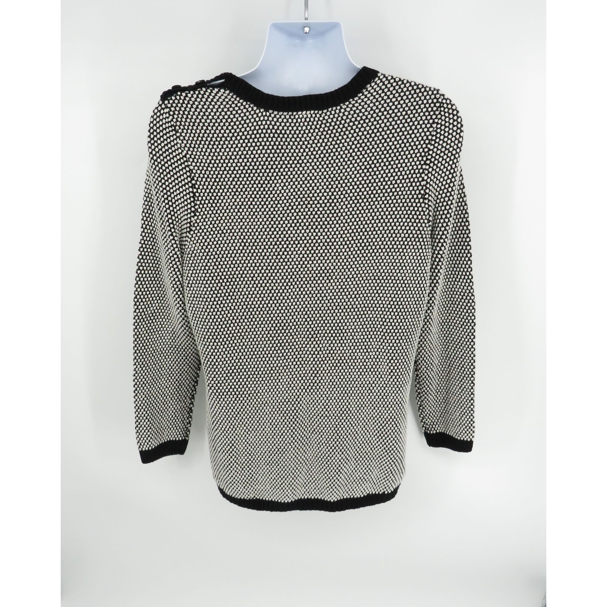 Charter Club Charter Club Women's Black White Sweater XXL NWT $59.50 Size XXL / US 16-18 / IT 52-54 - 5 Thumbnail