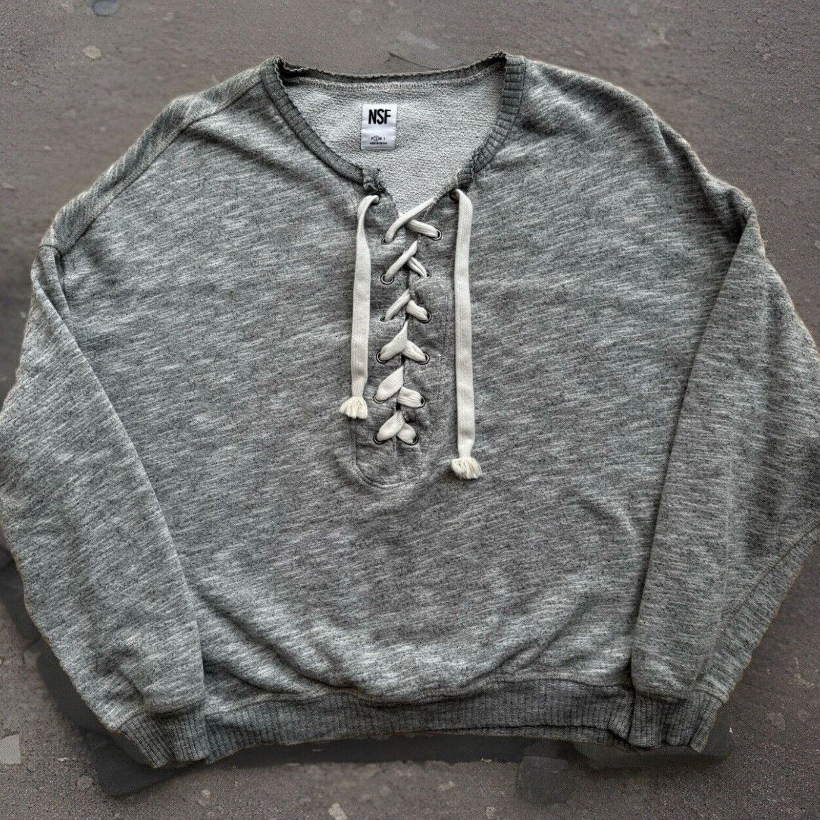 NSF NSF Sweatshirt Women's S Gray Fleece Pullover Made in USA Size S / US 4 / IT 40 - 1 Thumbnail