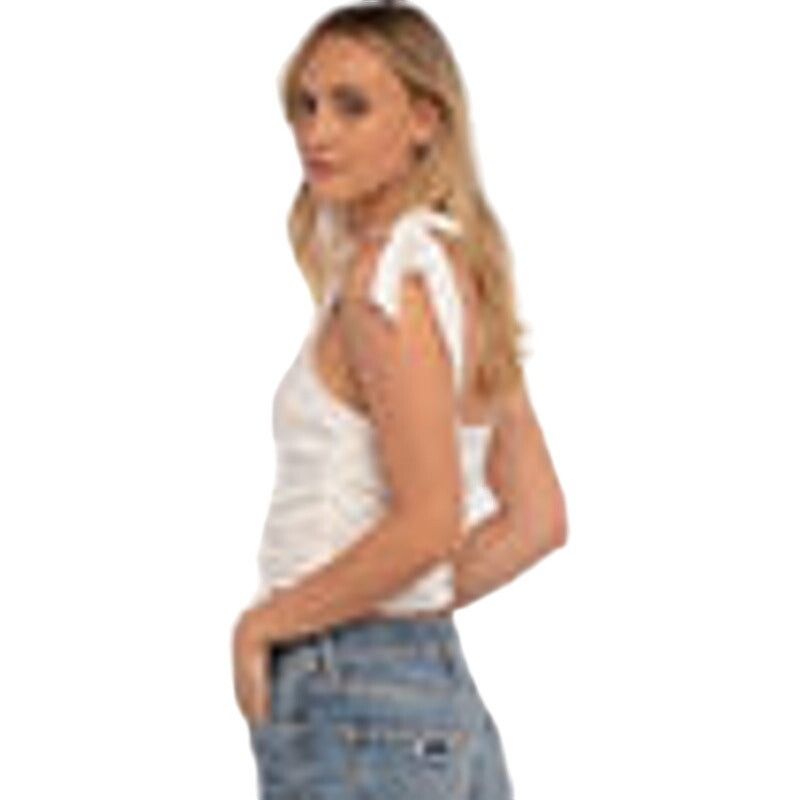 Free People $58 MSRP - Free People Boulevard Tank White - Sz M - NWOT Size M / US 6-8 / IT 42-44 - 2 Thumbnail