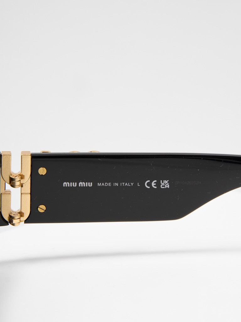 Miu Miu MIU MIU MU 11WS 1AB5S0 Glimpse Sunglasses BLACK Size ONE SIZE - 7 Thumbnail