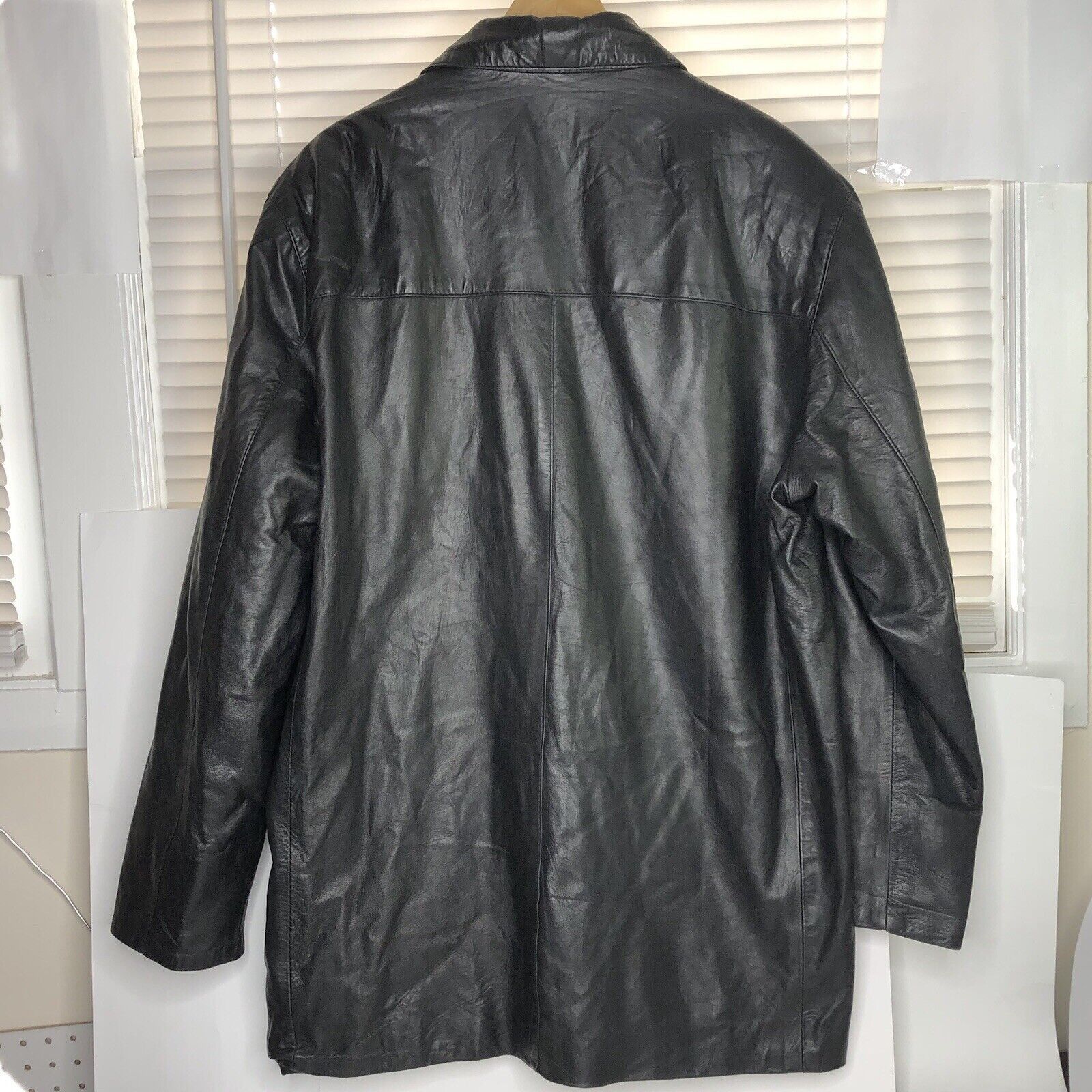 Other Se-ka Men Black Soft Lamb Leather Jacket Size XL Full zip Size US XL / EU 56 / 4 - 9 Thumbnail