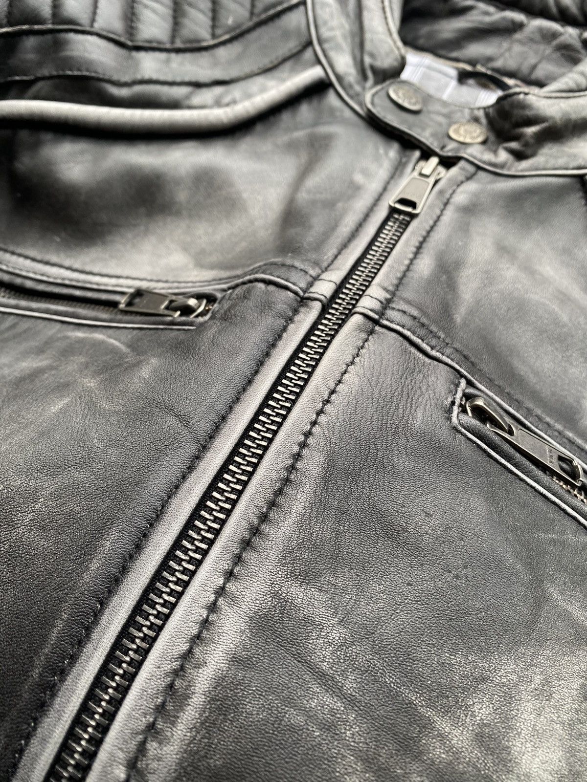 Japanese Brand 🔥Dirty 12 Opium Punk leather jacket racing moto mens m Size US M / EU 48-50 / 2 - 23 Thumbnail