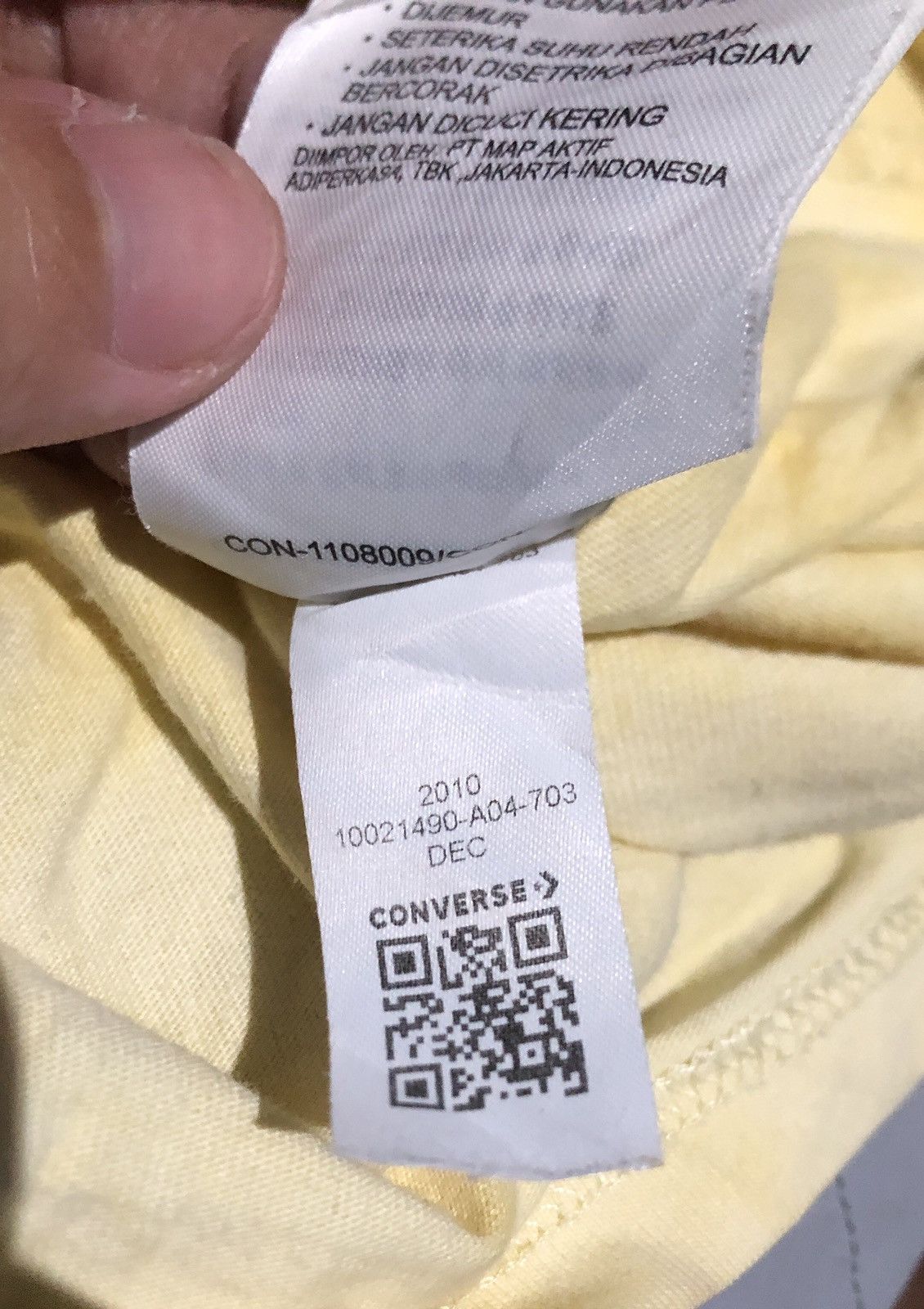 Converse Converse Crew Neck Tshirt Yellow Marble Size US M / EU 48-50 / 2 - 6 Thumbnail