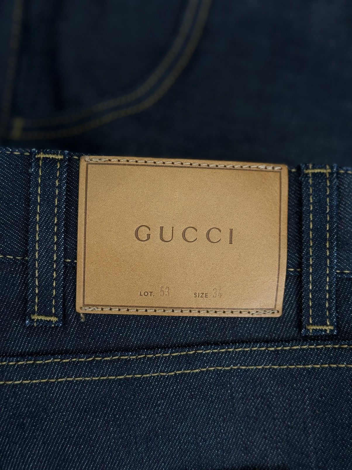 Gucci Gucci Blue Denim Jeans Lot 53 Size (34)$1500 Retail Cost Size US 34 / EU 50 - 13 Thumbnail