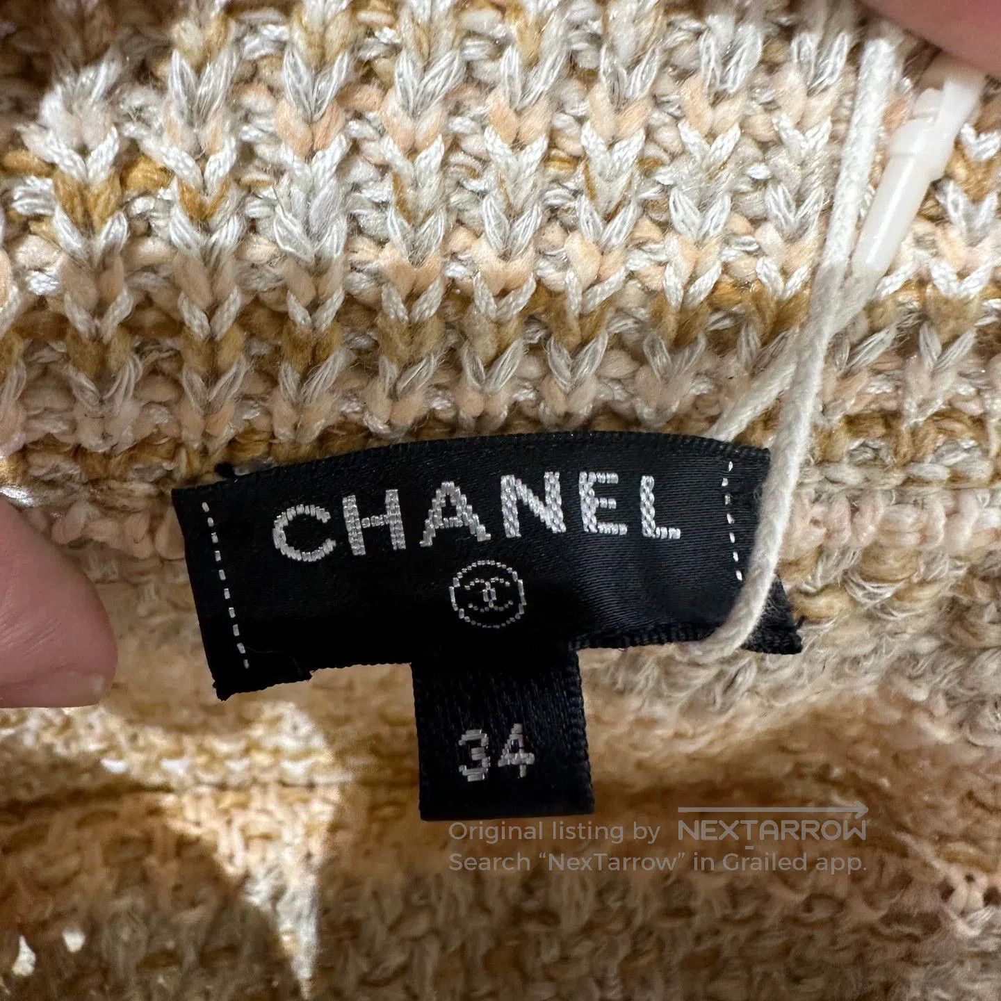 Chanel Chanel Mixed Color Woven Fringe Skirt. Size 33" - 3 Thumbnail
