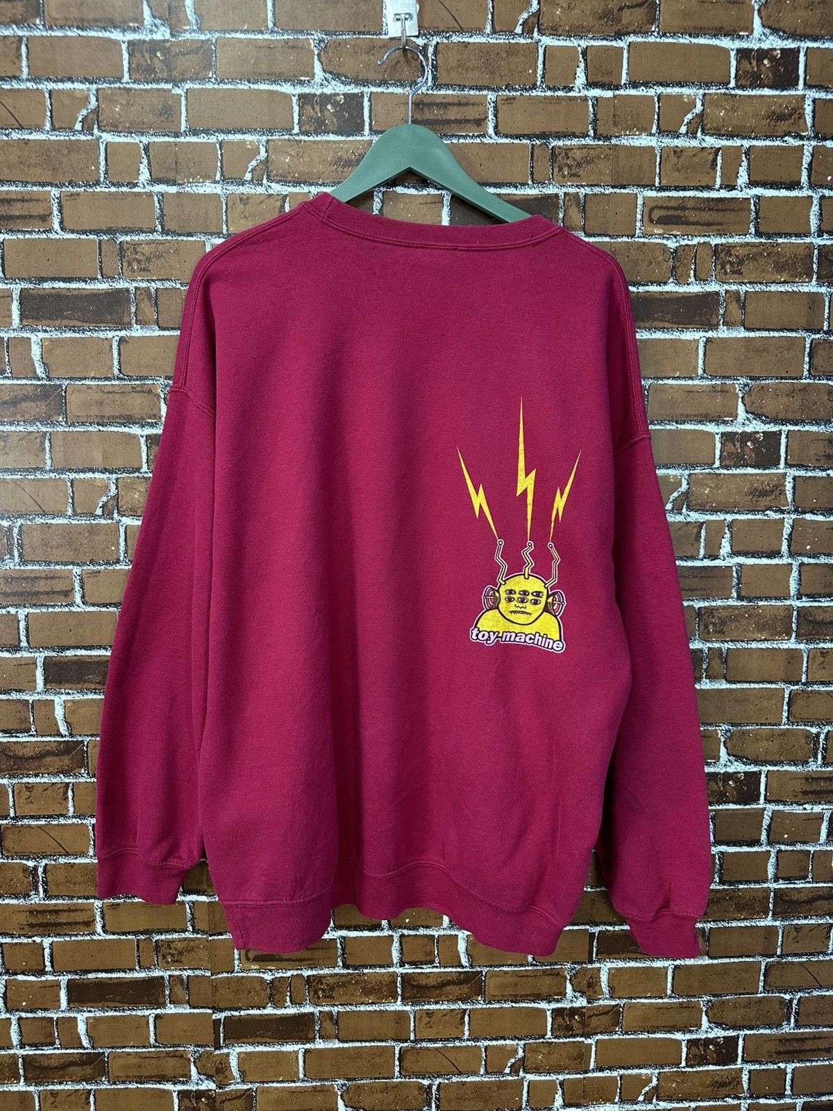 Toy Machine Vintage Skate Toy Machine Crewneck Sweatshirt Z359 Size US XL / EU 56 / 4 - 4 Thumbnail