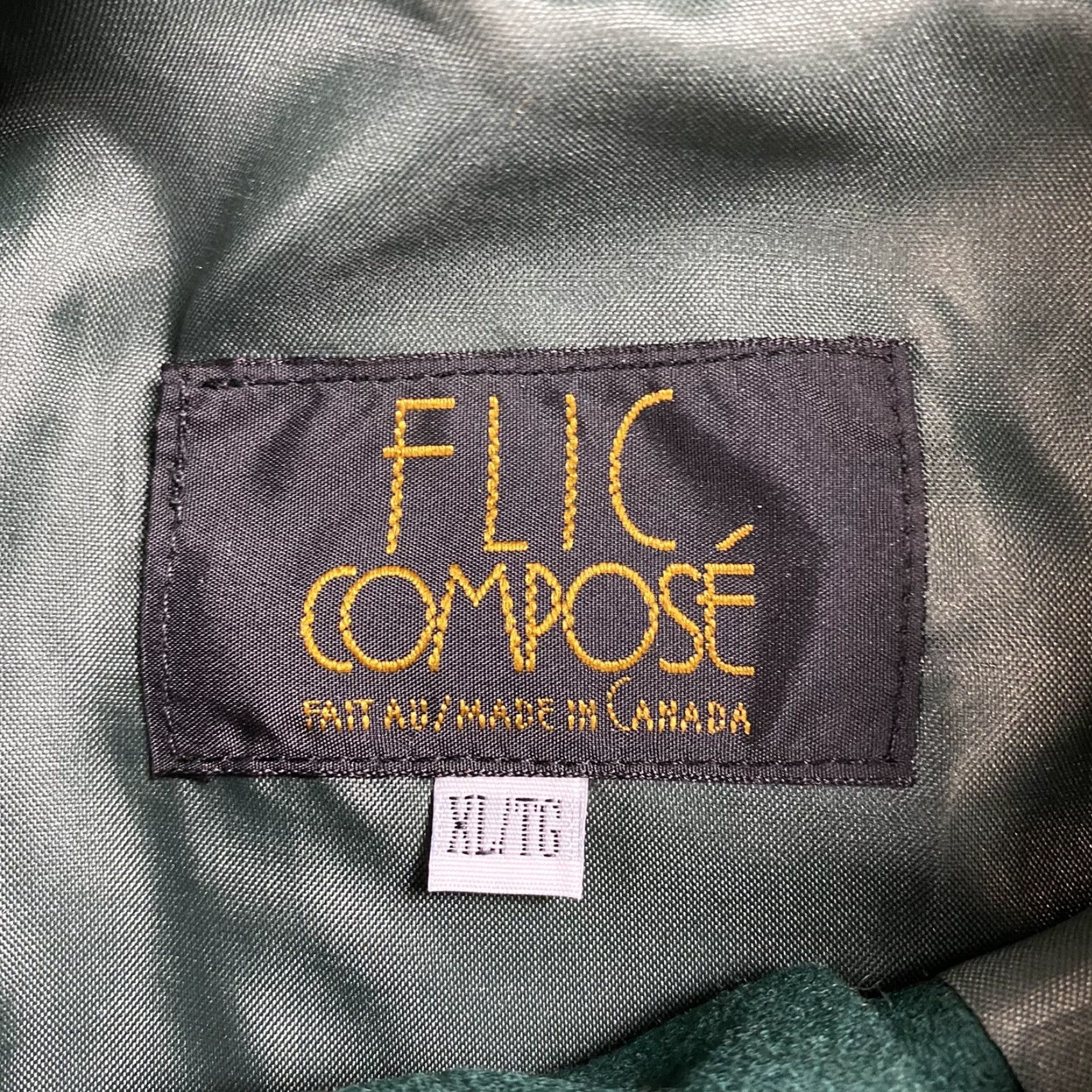 Vintage VINTAGE FLIC COMPOSE MENS COAT OVERCOAT Wool Blend Cashmere Flannel Shacket XL Green Button Mens XL Size US XL / EU 56 / 4 - 3 Thumbnail